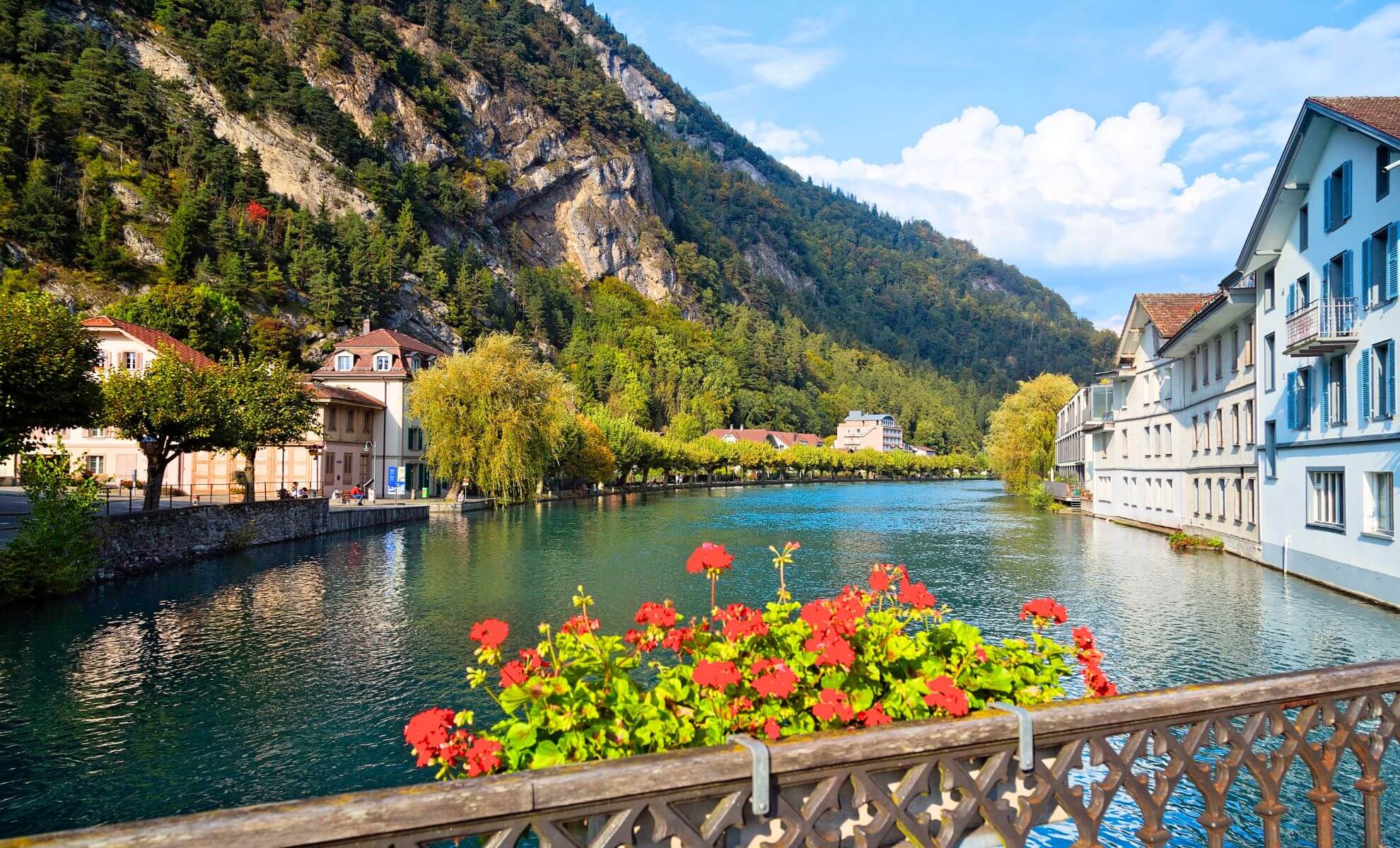 La ville d'Interlaken, Suisse