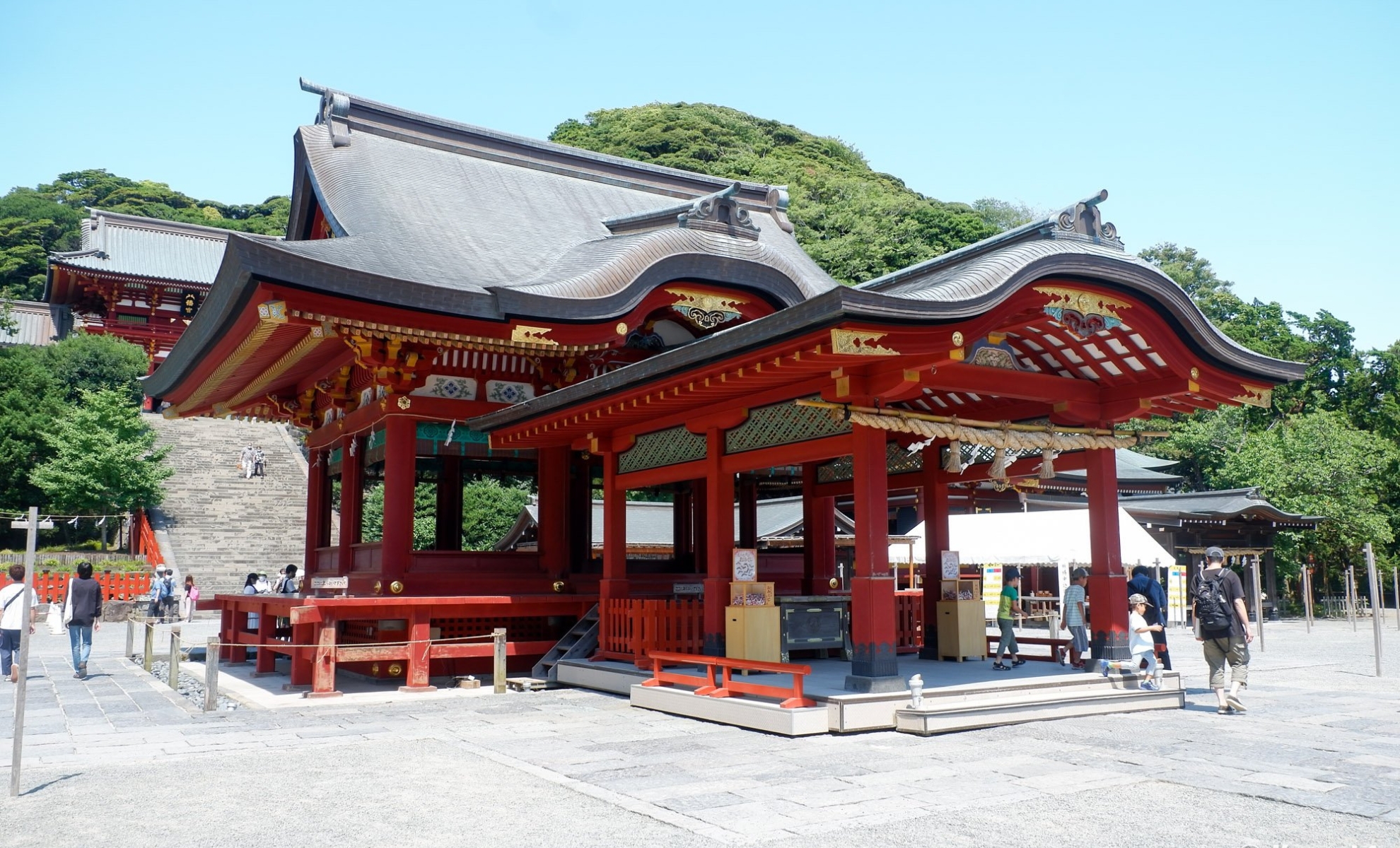 Le Sanctuaire tsurugaoka à Kamakura