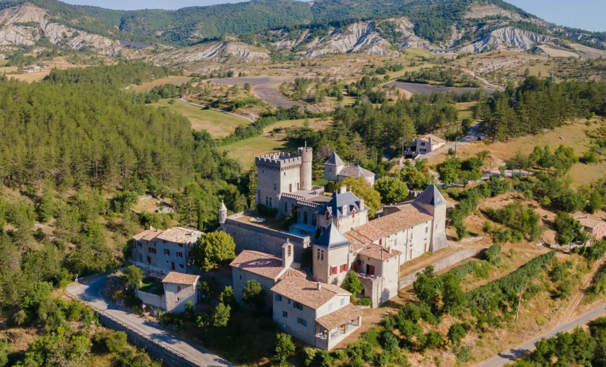 Le château d’Aulan, Drôme, France