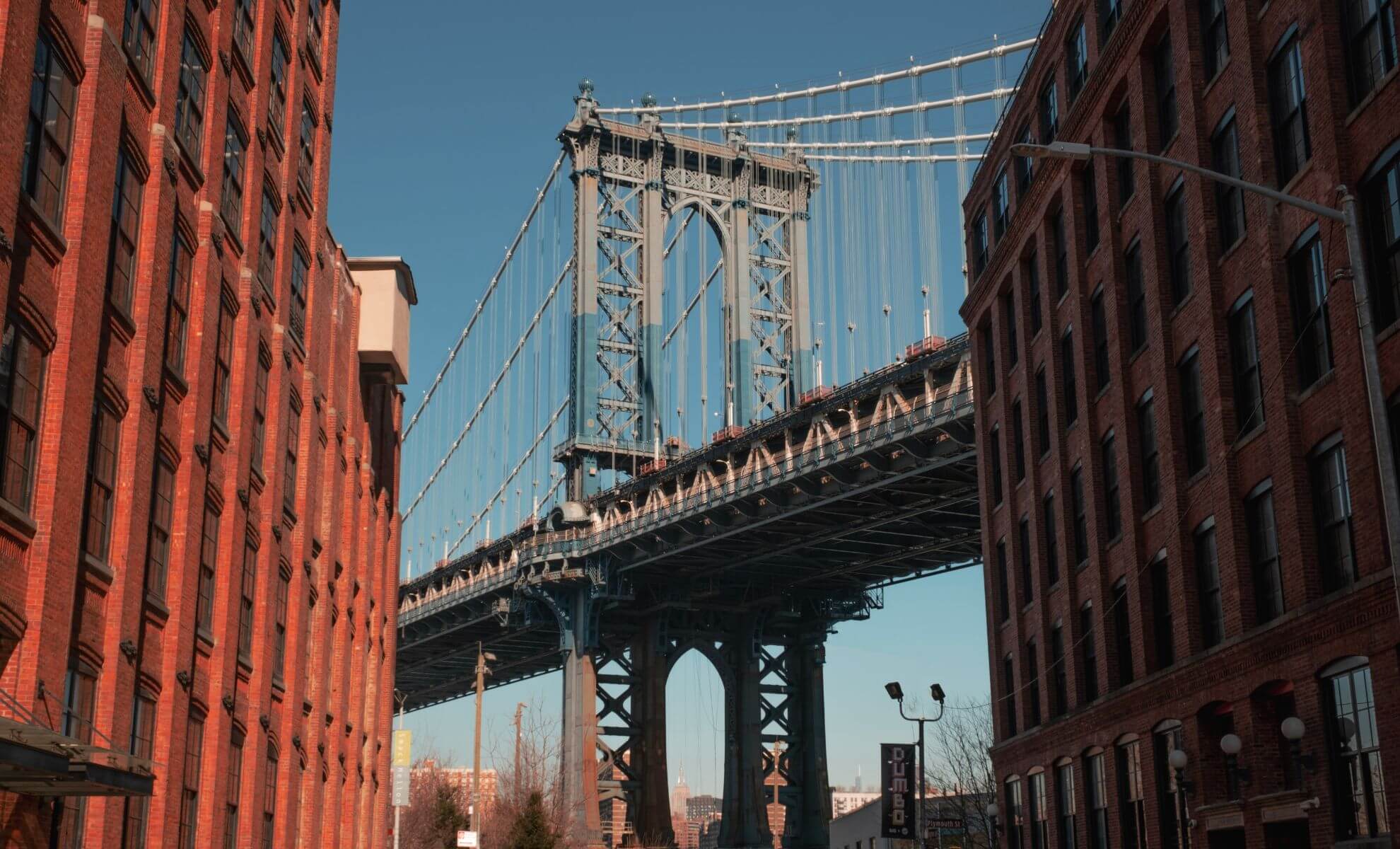 Le pont de Brooklyn, New York, États-Unis