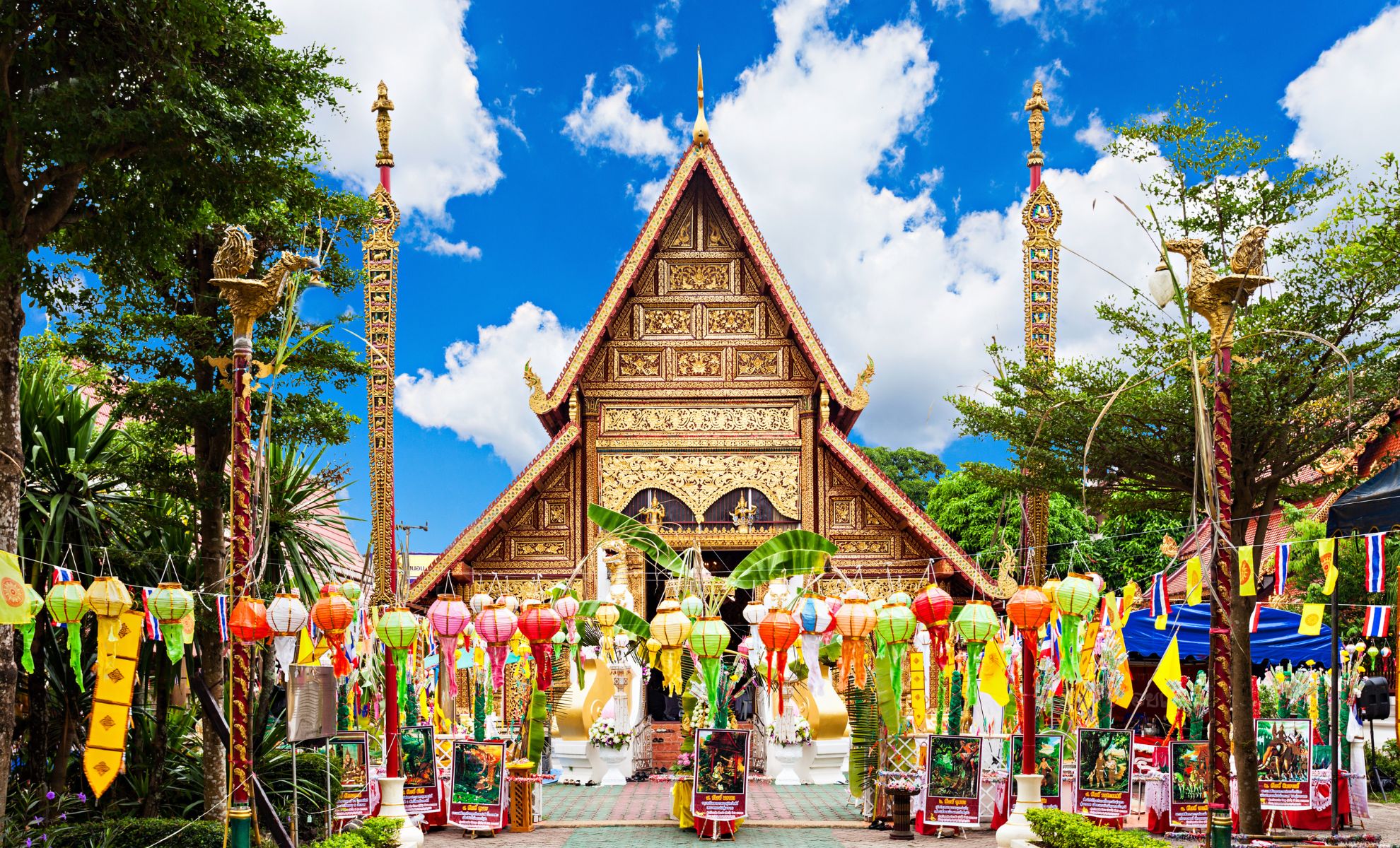 Le temple de wat phra singh Chiang Mai, Thaïlande