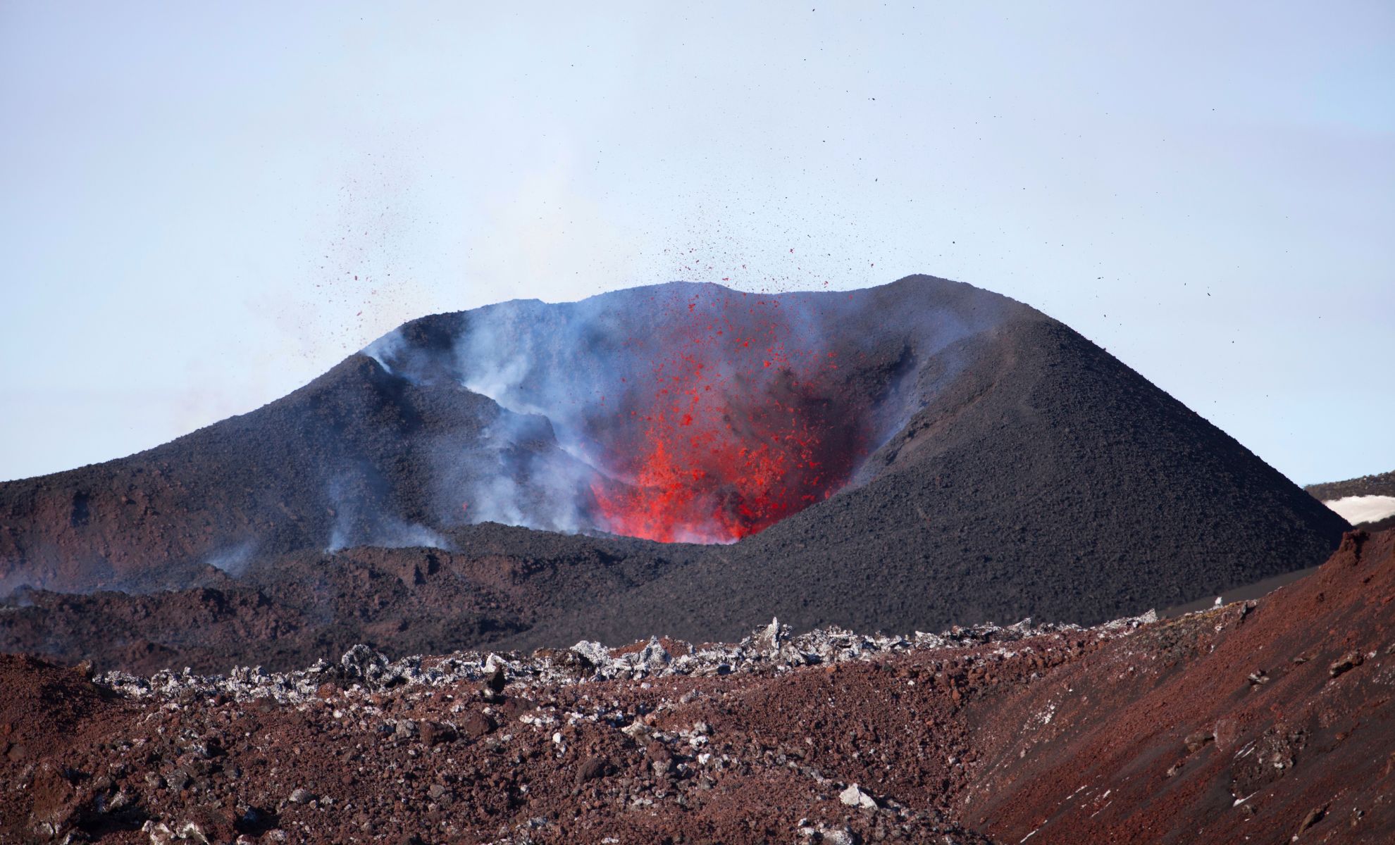 Le volcan Eyjafjallajökull, Islande