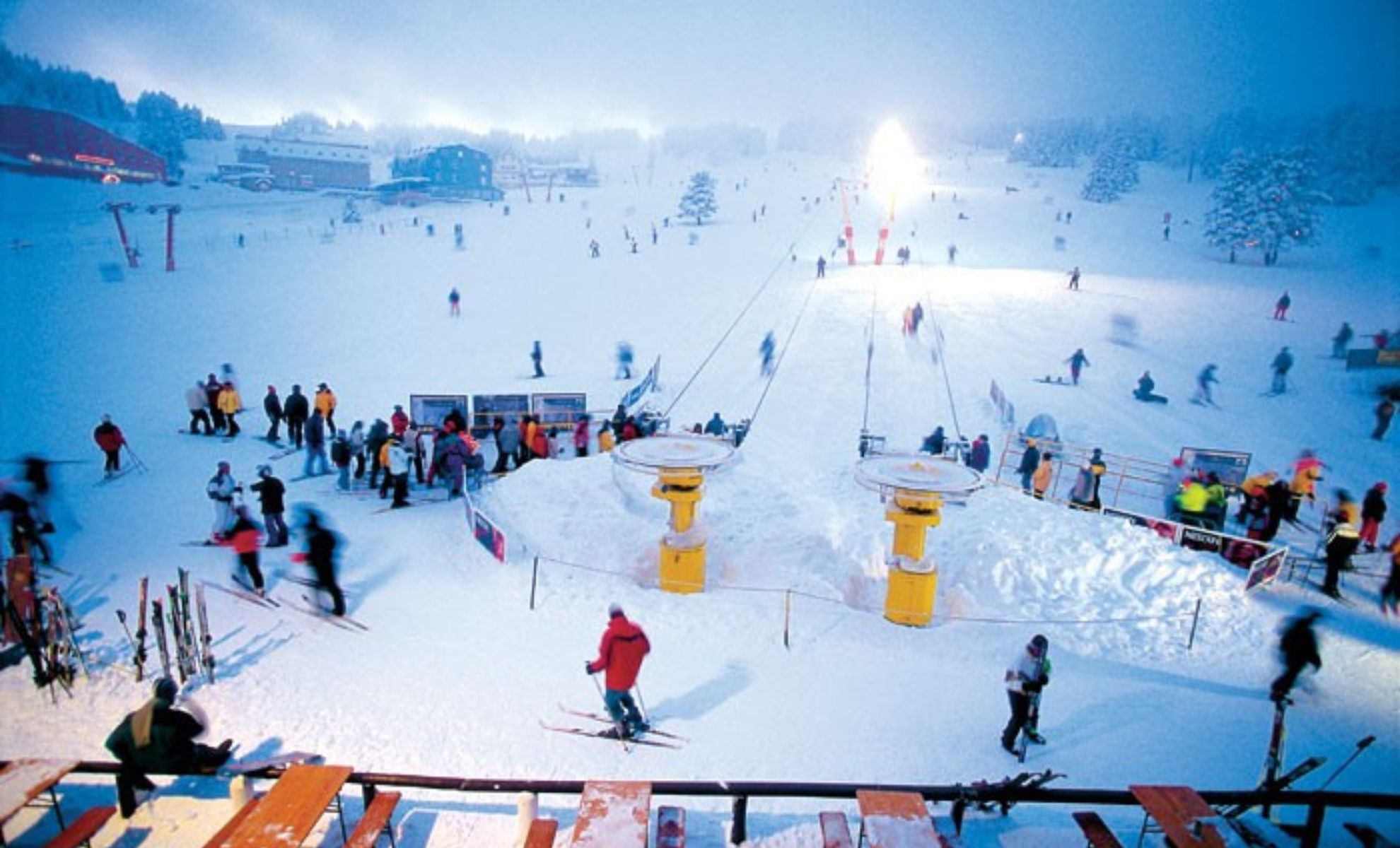 L'elmadag ski resort d'Ankara, Turquie