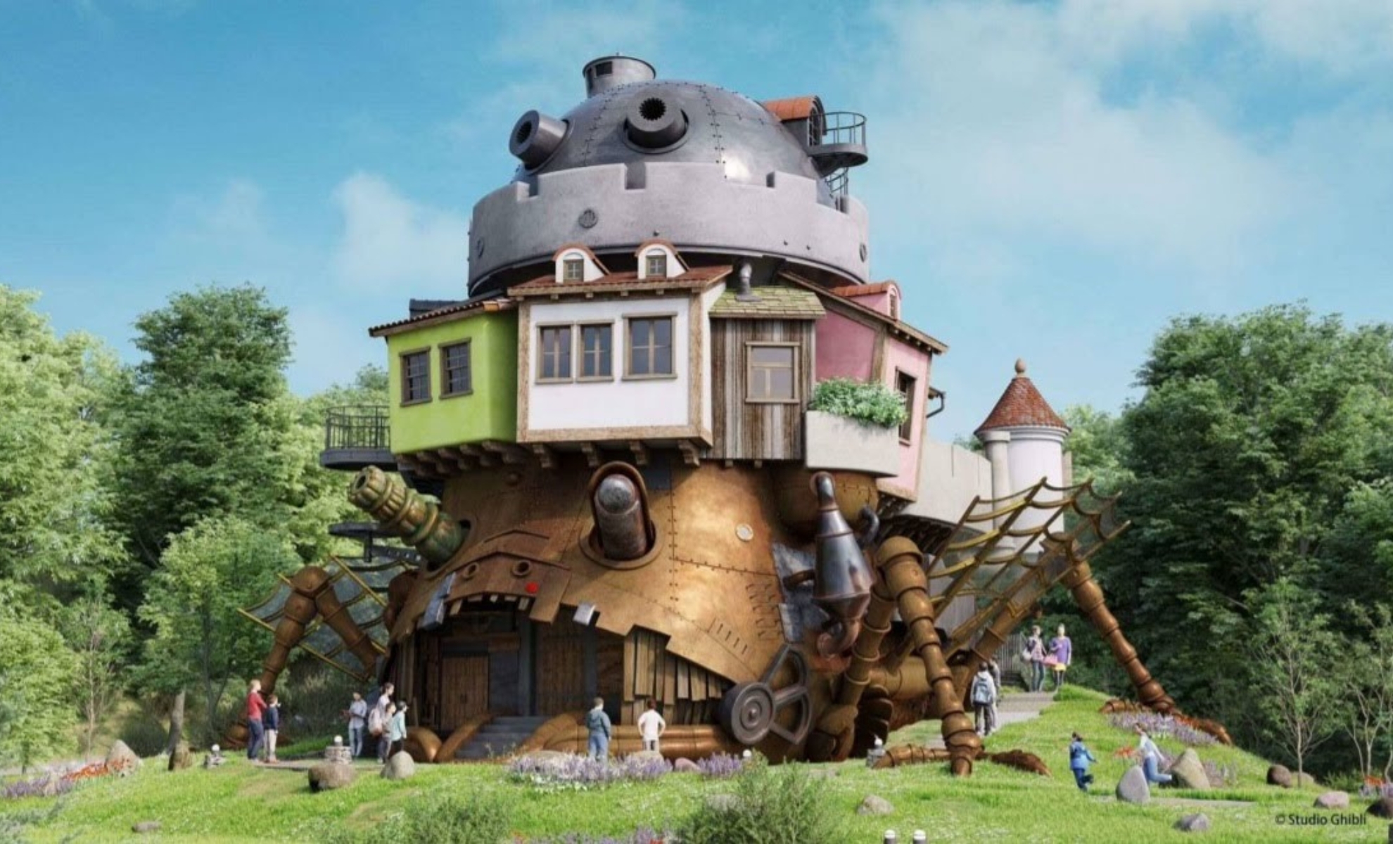 Réplique du chateau ambulant dans le Ghibli park