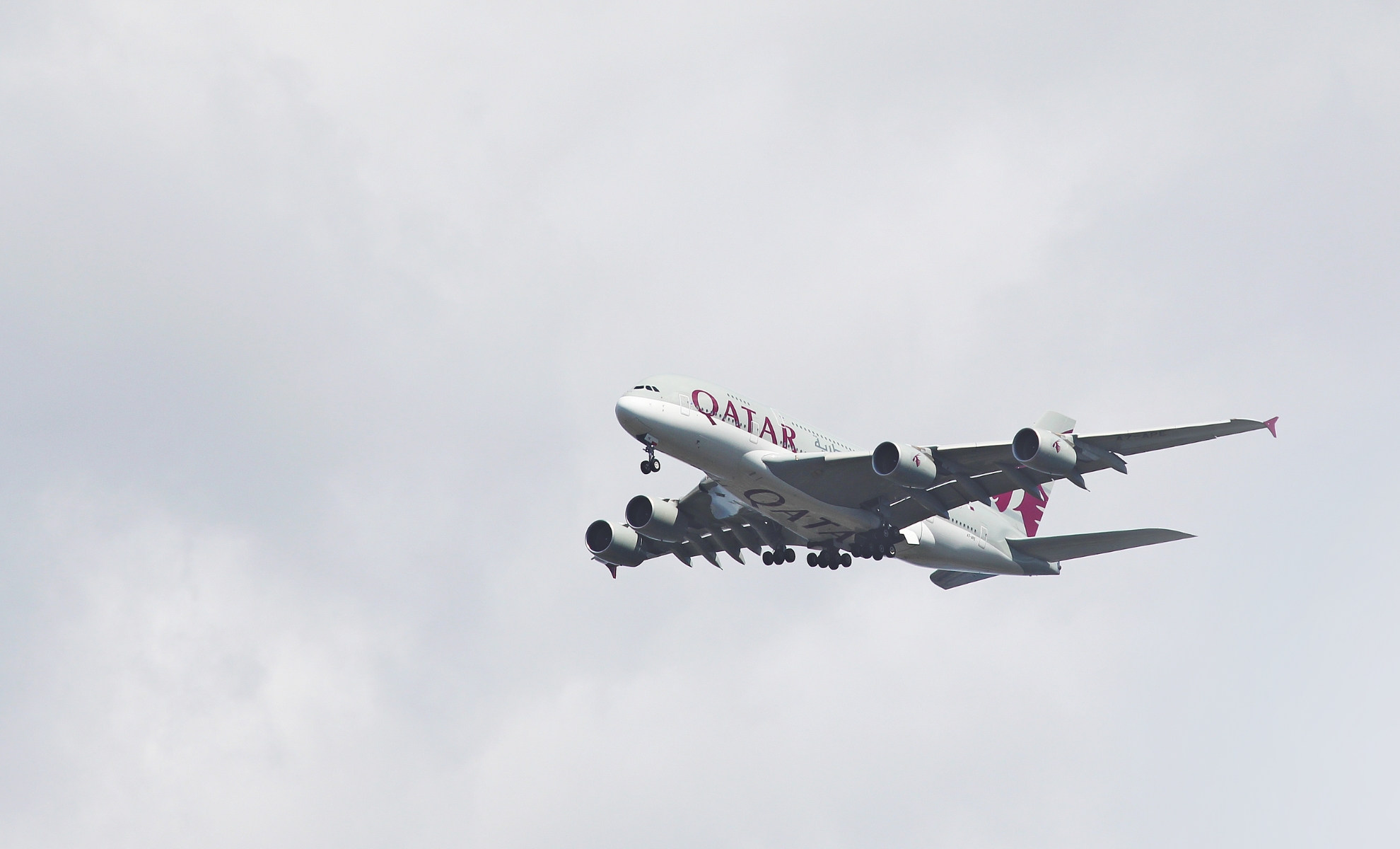 Un avion de la compagnie aérienne Qatar Airways