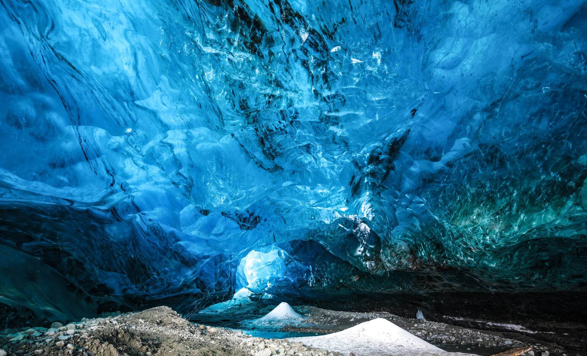 Une grotte de glace en Islande