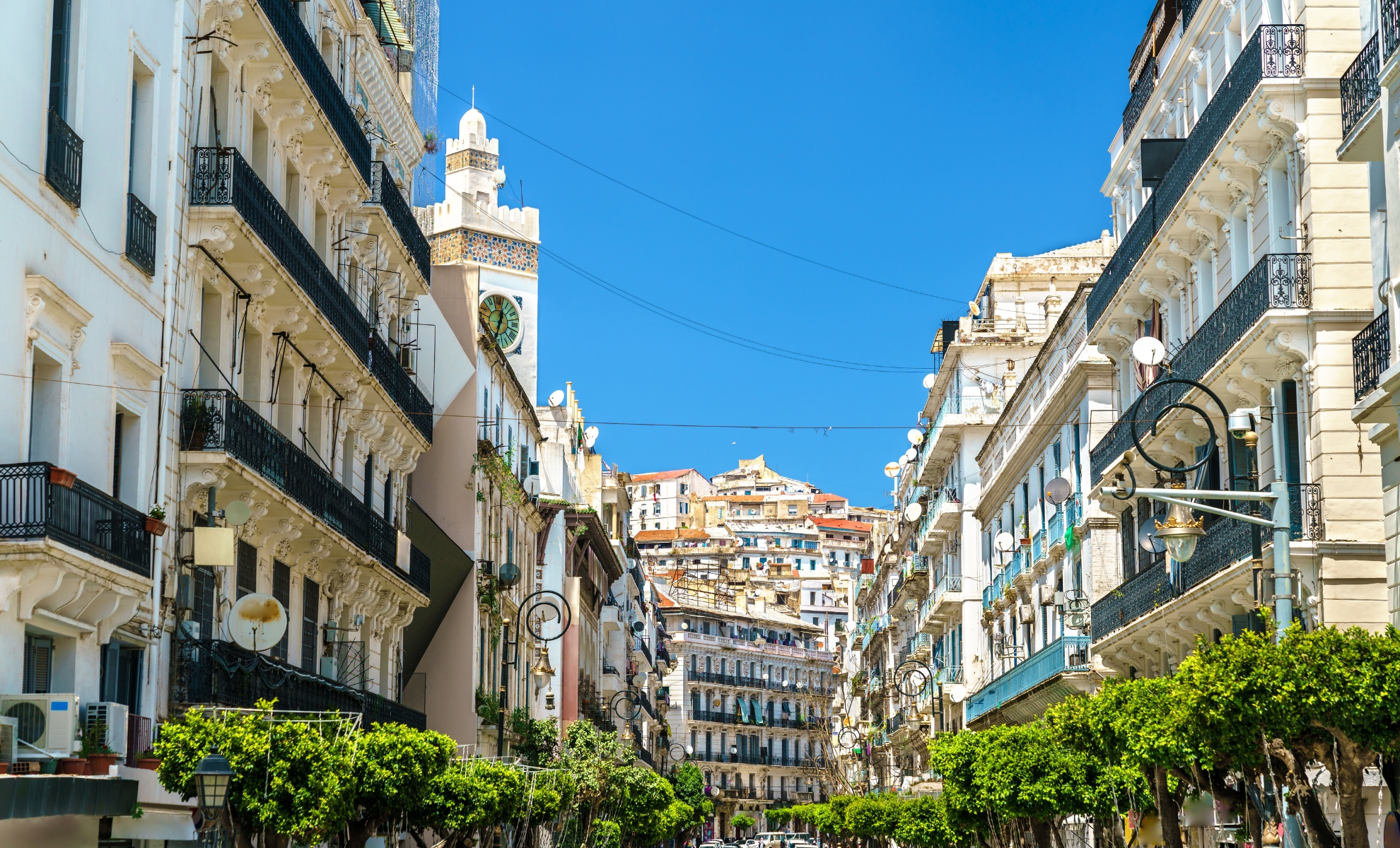 Une rue d'Alger, Algérie