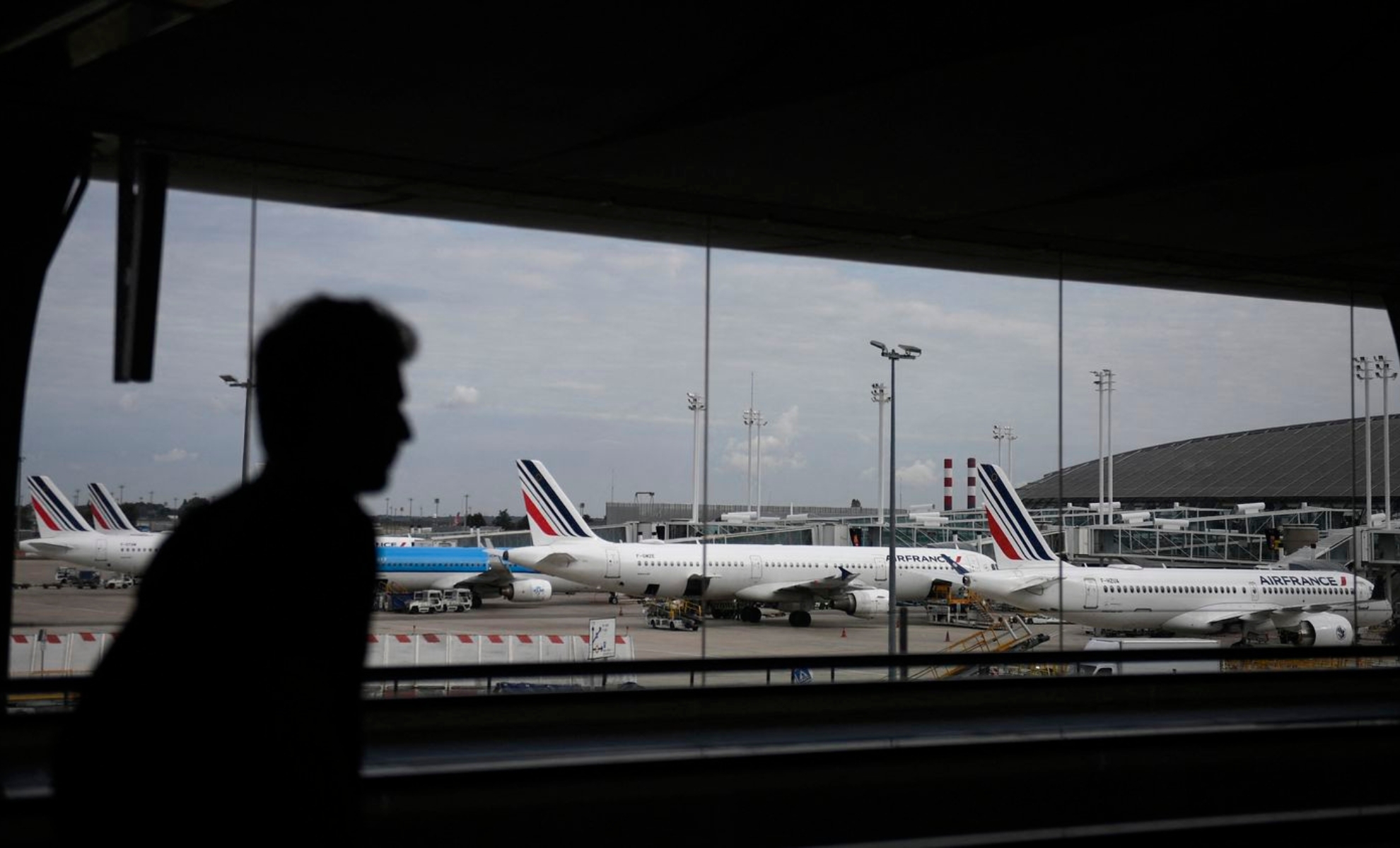 Avions de la compagnie Air France à l'aéroport