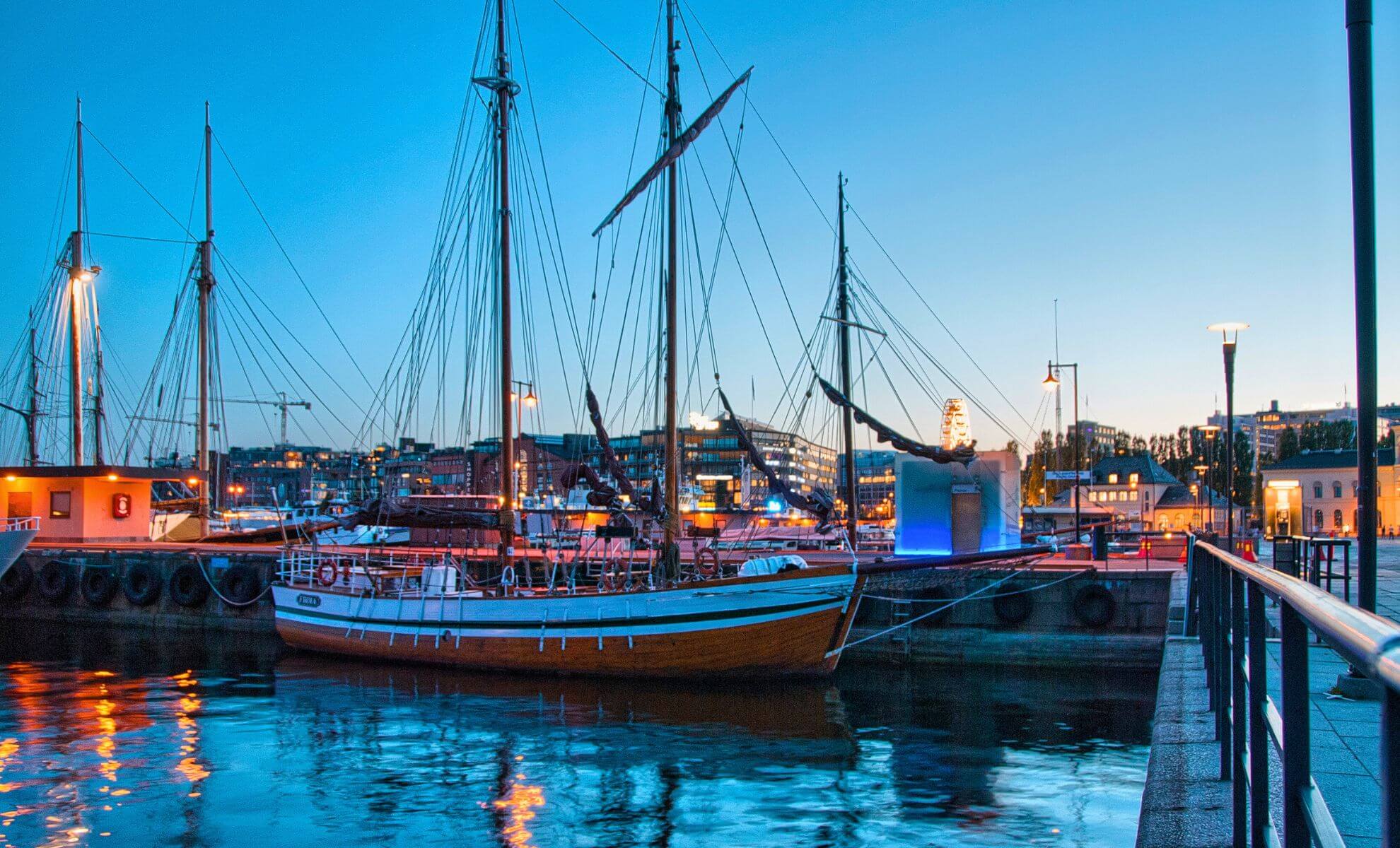 Balade en bateau à Oslo, Norvège