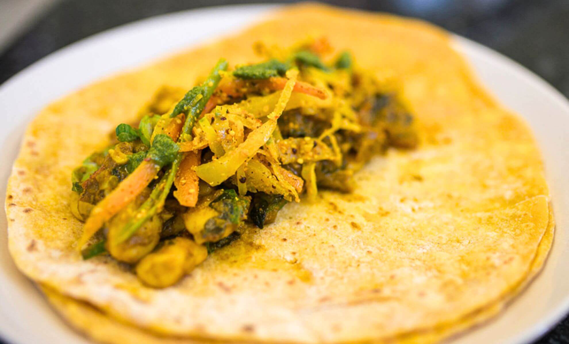 Dahl puri, street food de l'île Maurice