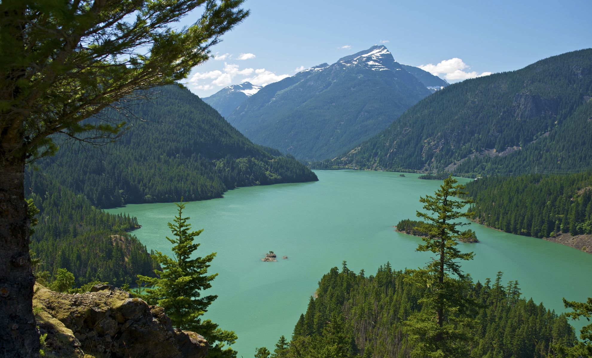 Diablo Lake à Washington, États-Unis