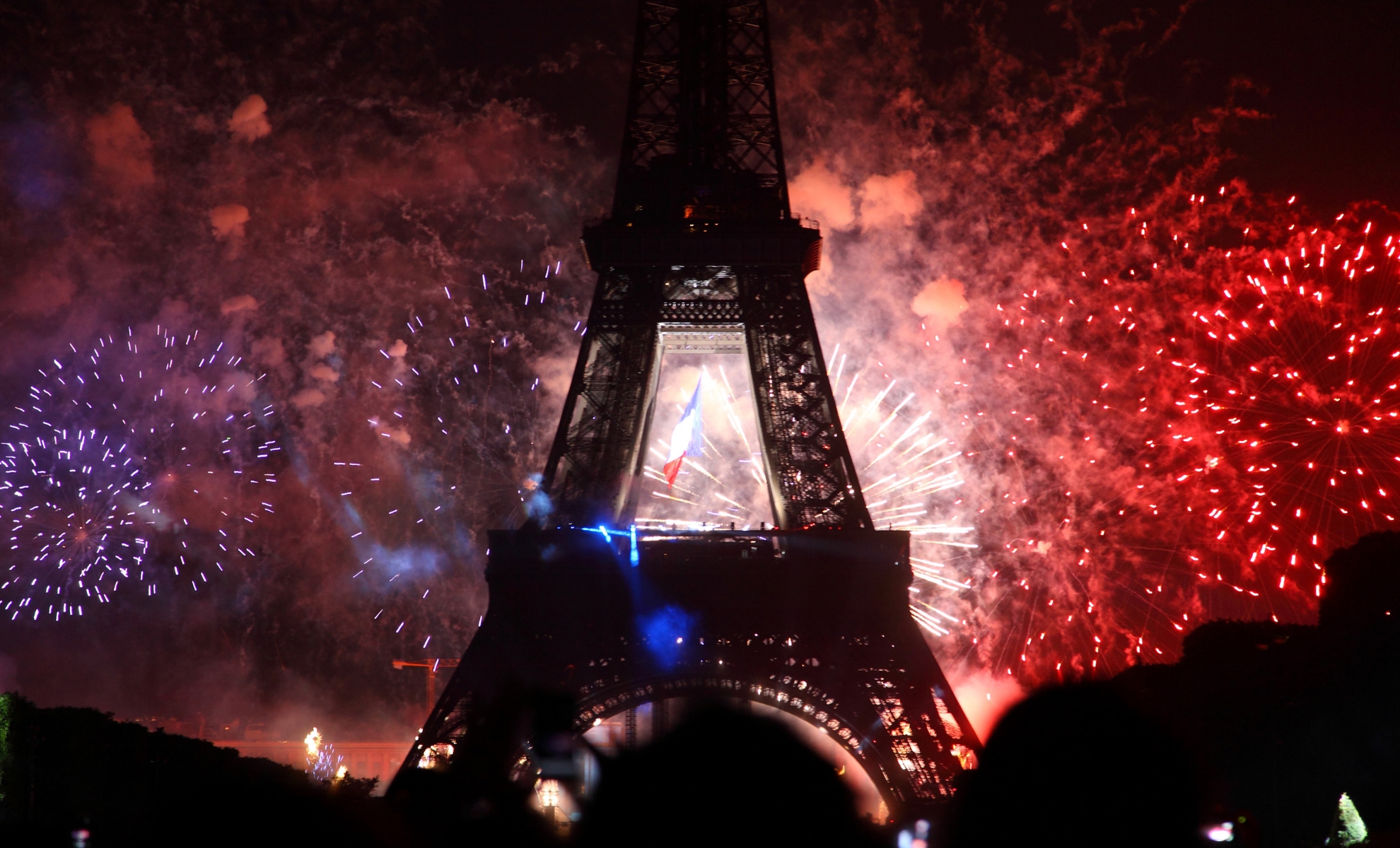 Feu d'artifice à l'occasion de la fête nationale