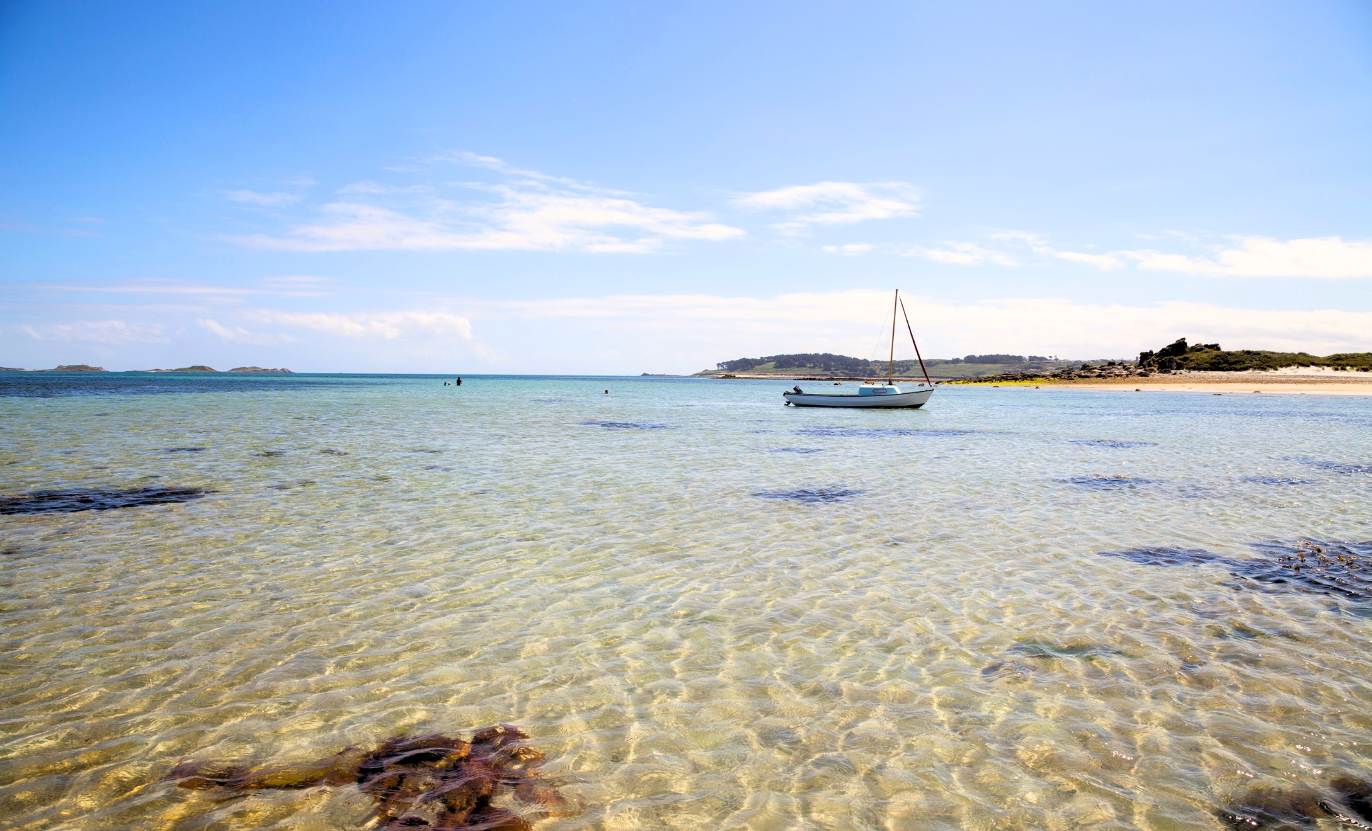 La baie de Pentle, îles Scilly au Royaume-Uni