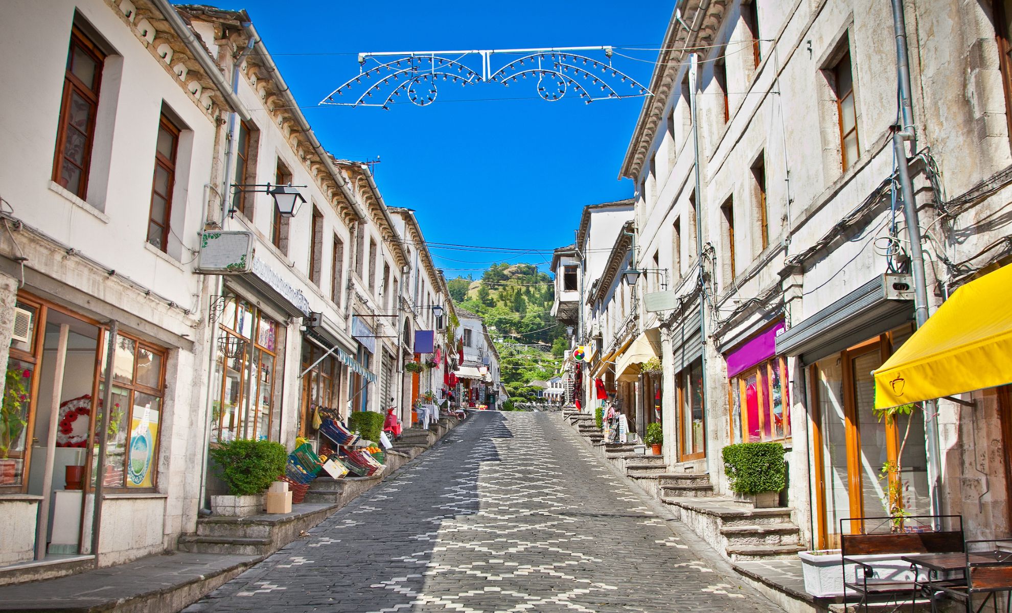 La vielle ville de Gjirokaster, Albanie