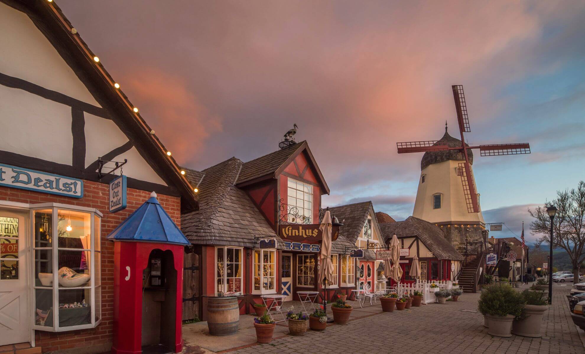 La ville de Solvang, Los Angeles, États-Unis