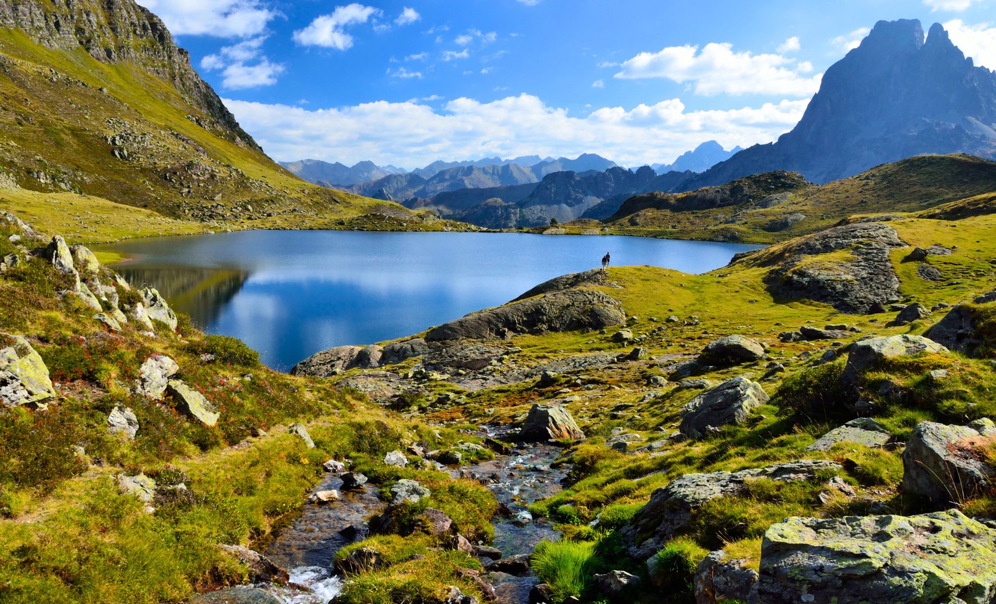 Le Lac Gentau, les Pyrénées , France