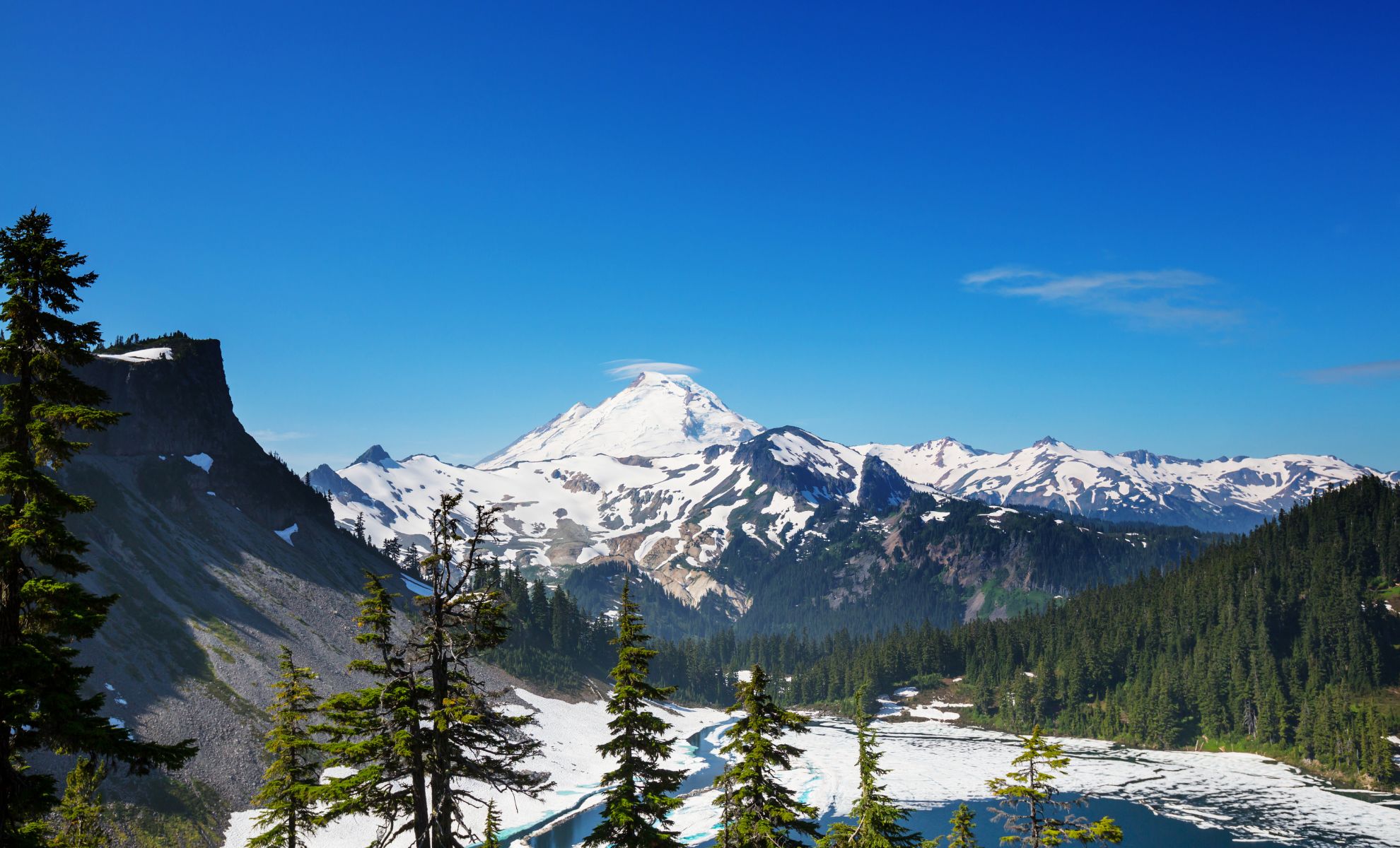 Le Mont Baker à Washington, États-Unis