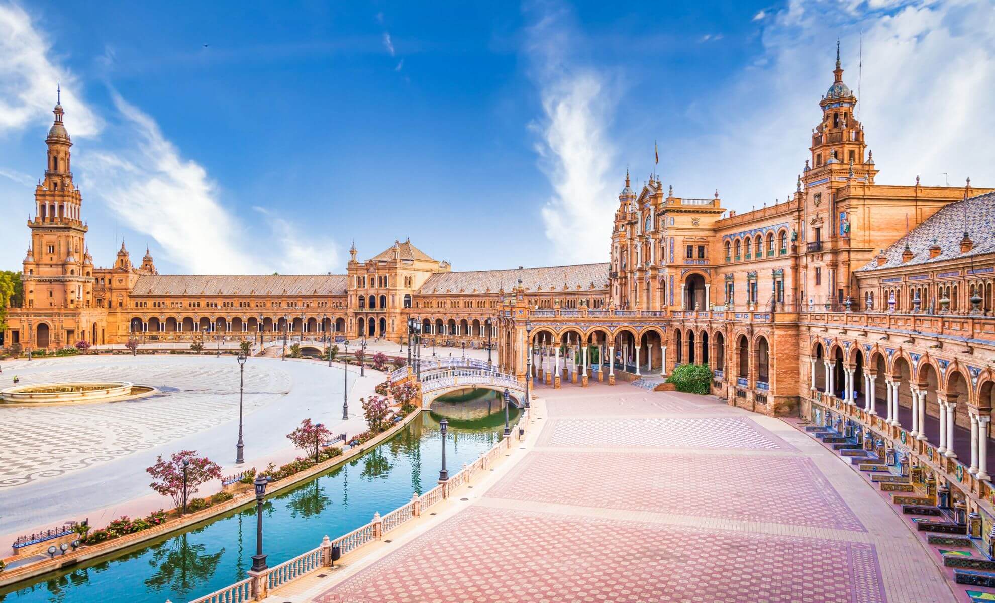 Le Plaza d'Espagne, Séville, Espagne