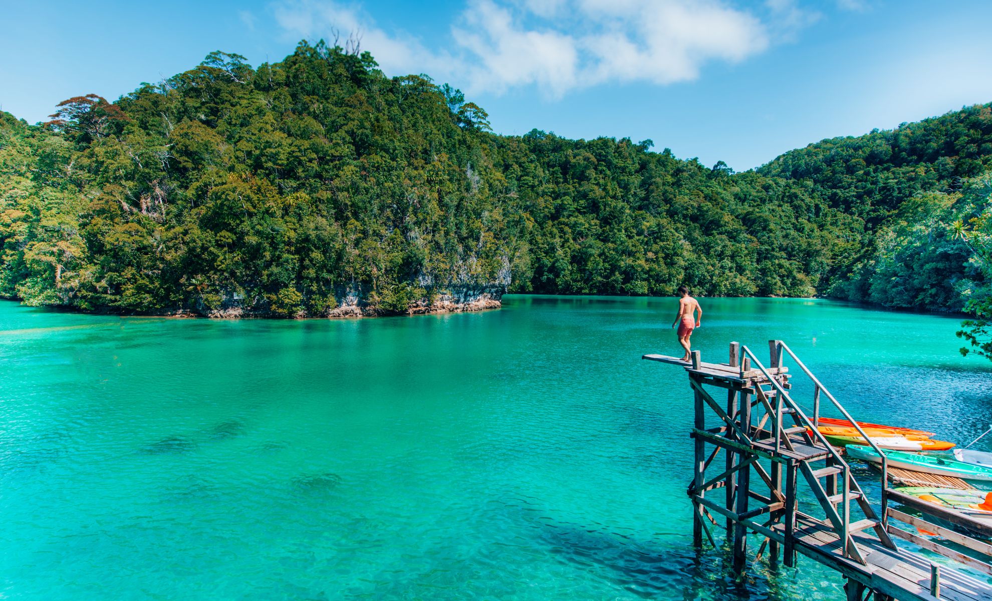 Le Sugba Lagoon, l’île de Siargao, Les Philippines