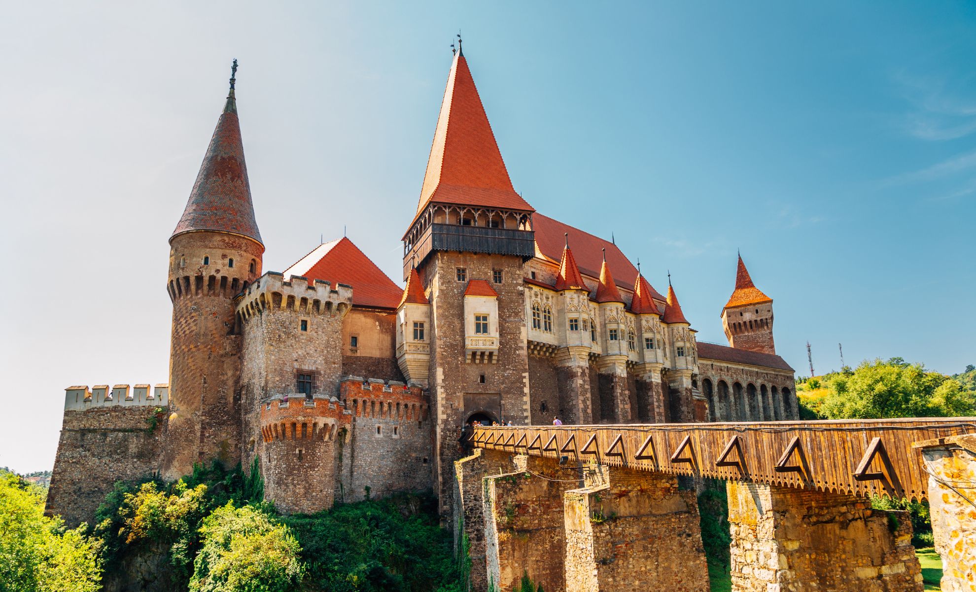 Le château de Hunedoara, Transylvanie, Roumanie