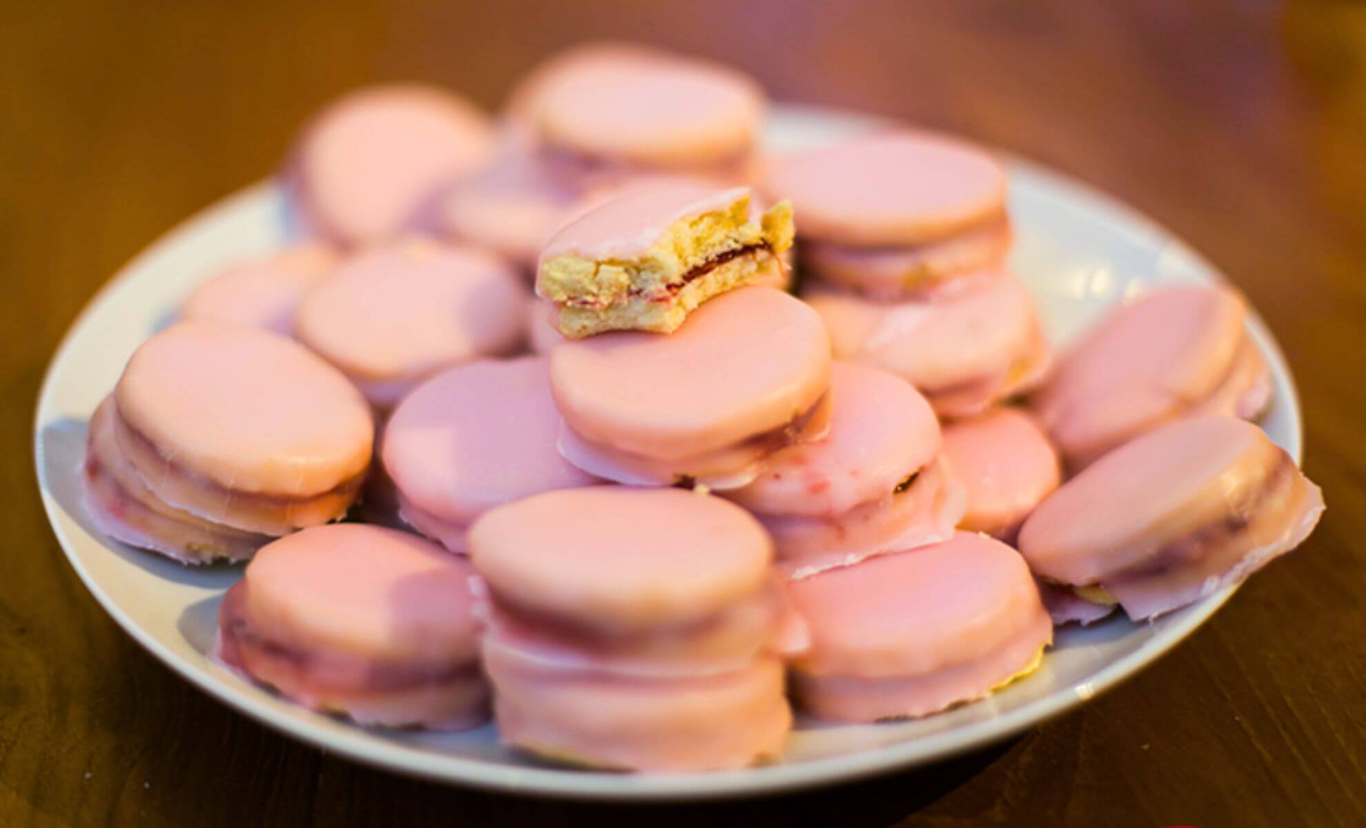 Le fameux biscuit le Napolitain, street food de l'île Maurice