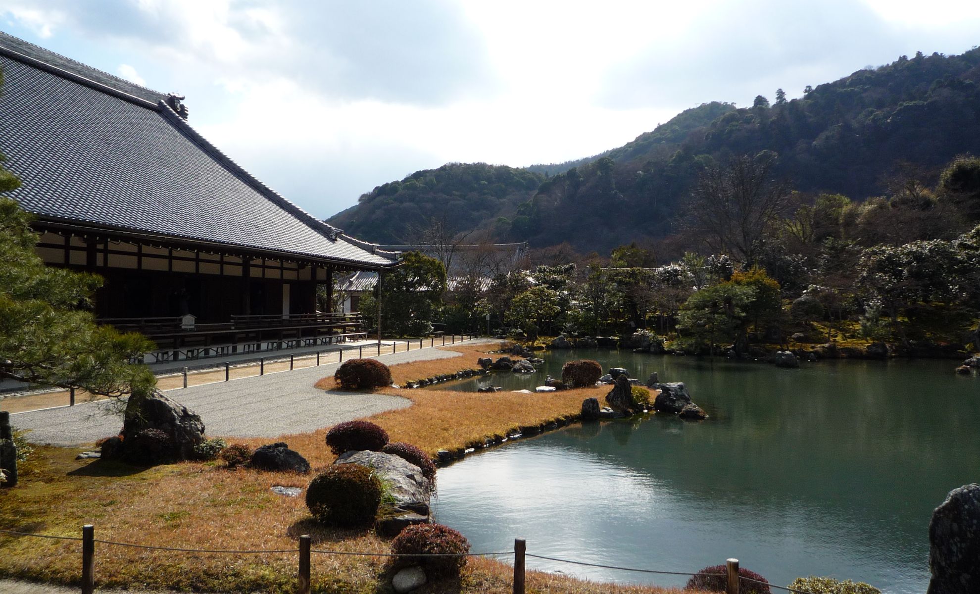 Le jardin Tenryu-ji, Kyoto, Japon