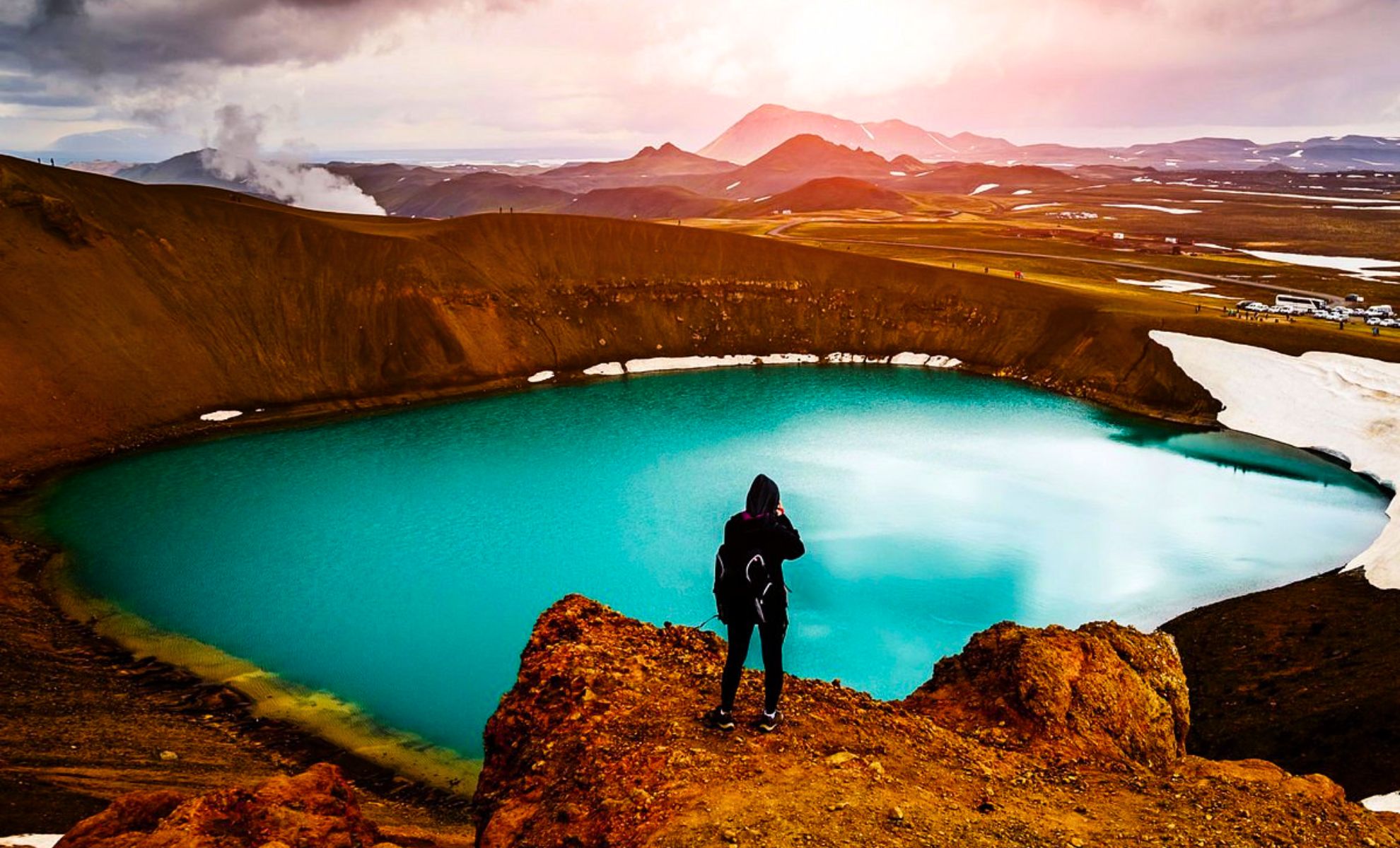 Le lac Myvatn, Islande