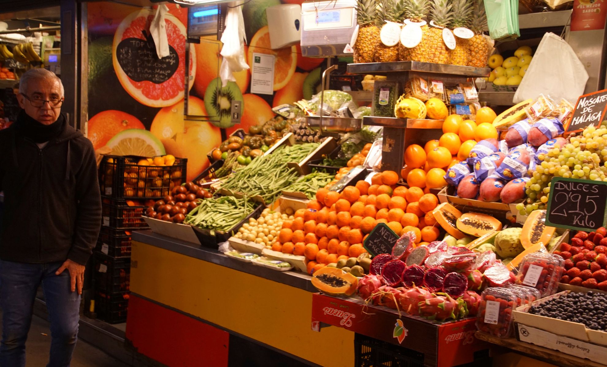 Le marché central d'Atarazanas, Malaga, Espagne