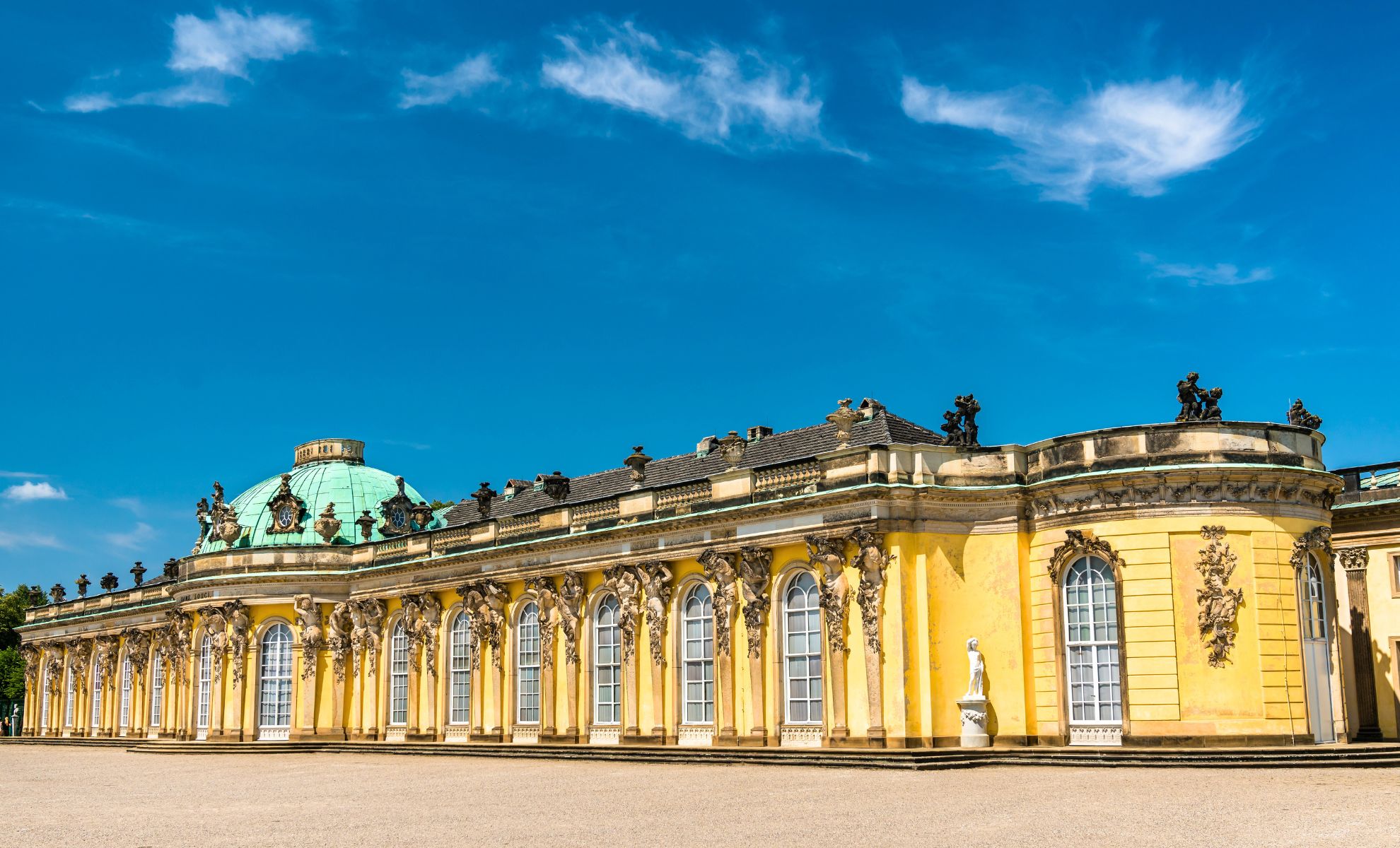 Le palais de Sans-Souci, Potsdam, Allemagne