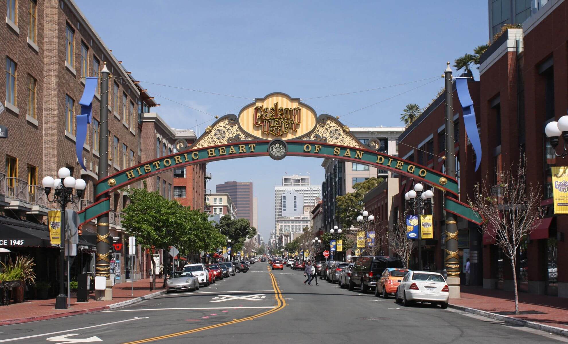 Le quartier Gaslamp, San Diego, États-Unis