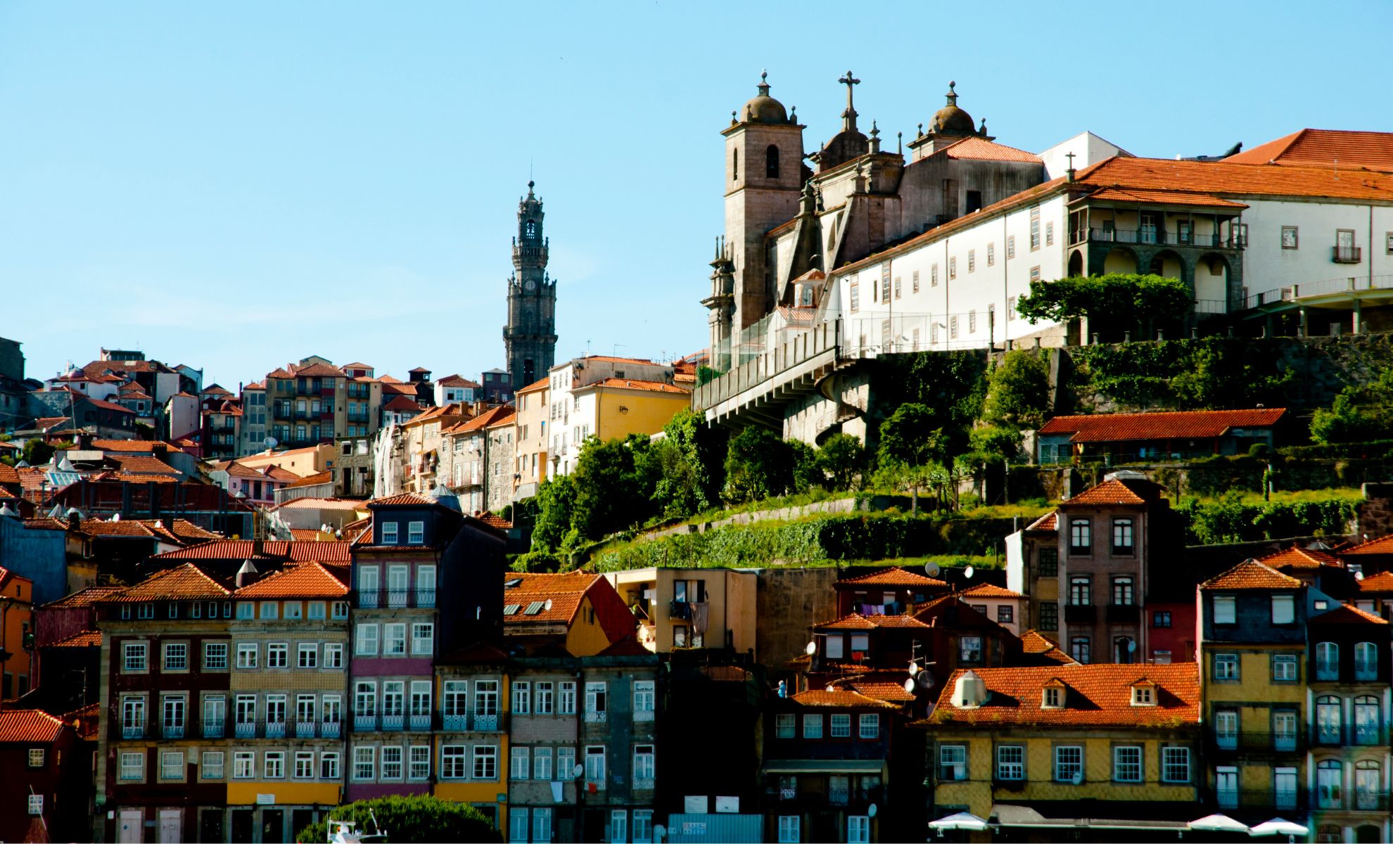 Le quartier Ribeira, Porto , Portugal