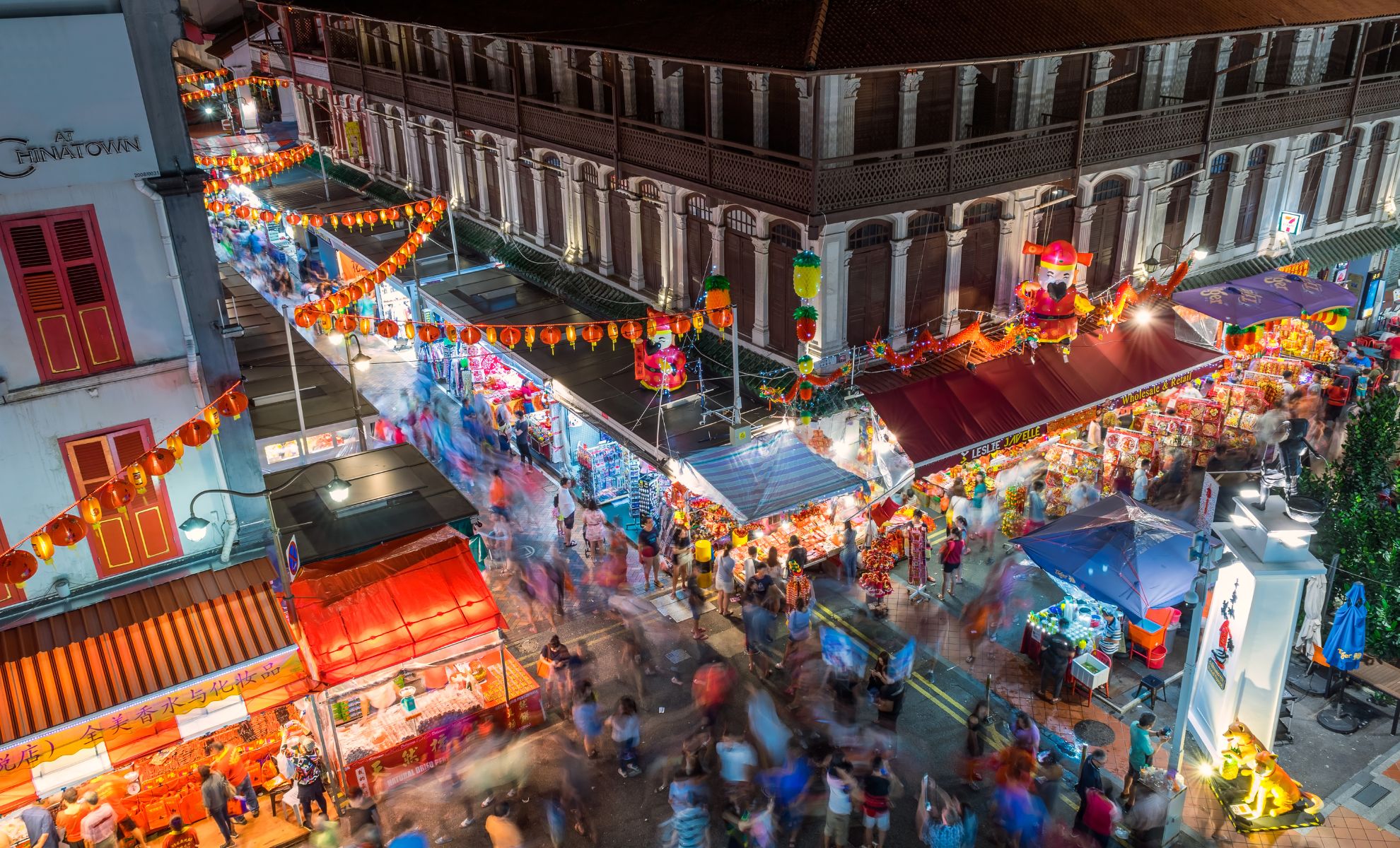 Le quartier de Chinatown , Singapour