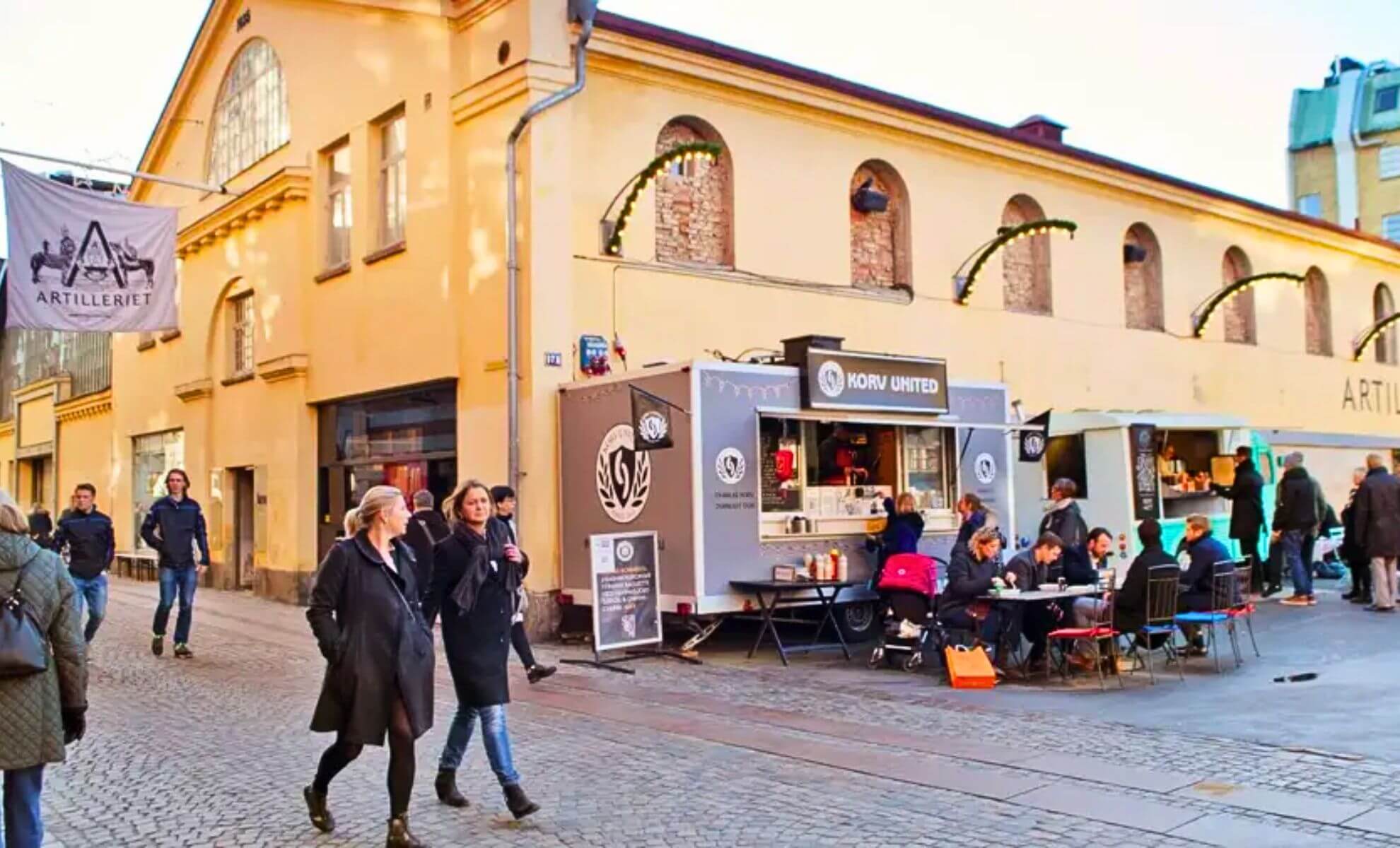 Le quartier de magasinsgatan, Göteborg, Suède