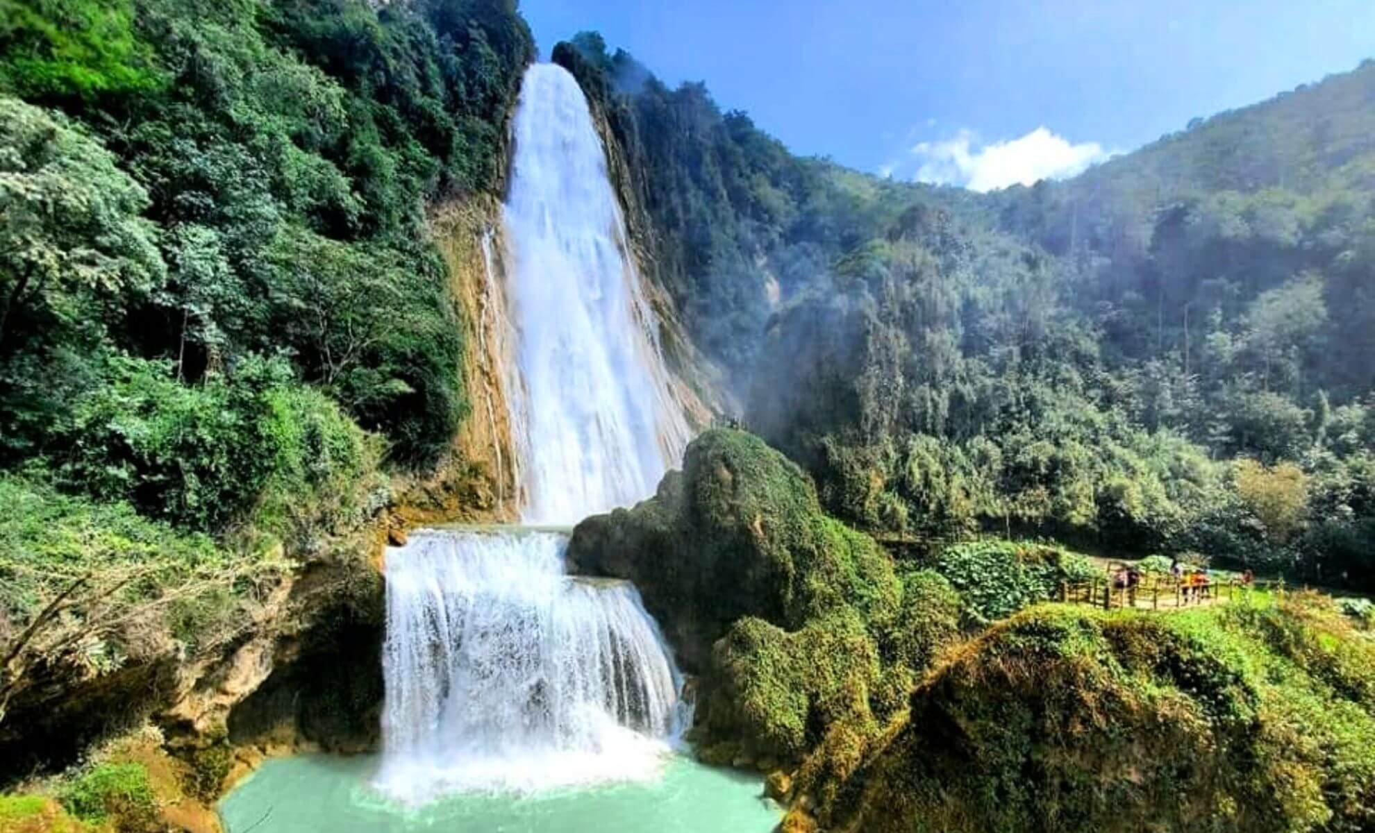 Le río San Vicente, El Chiflón, Chiapas, Mexique