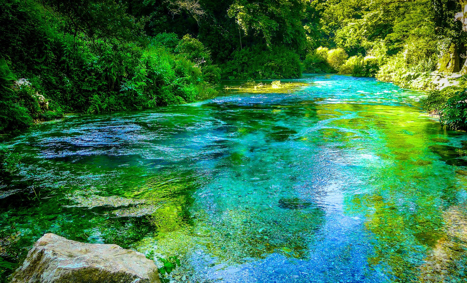 Le site de Syri i Kalter, Vlora, Albanie