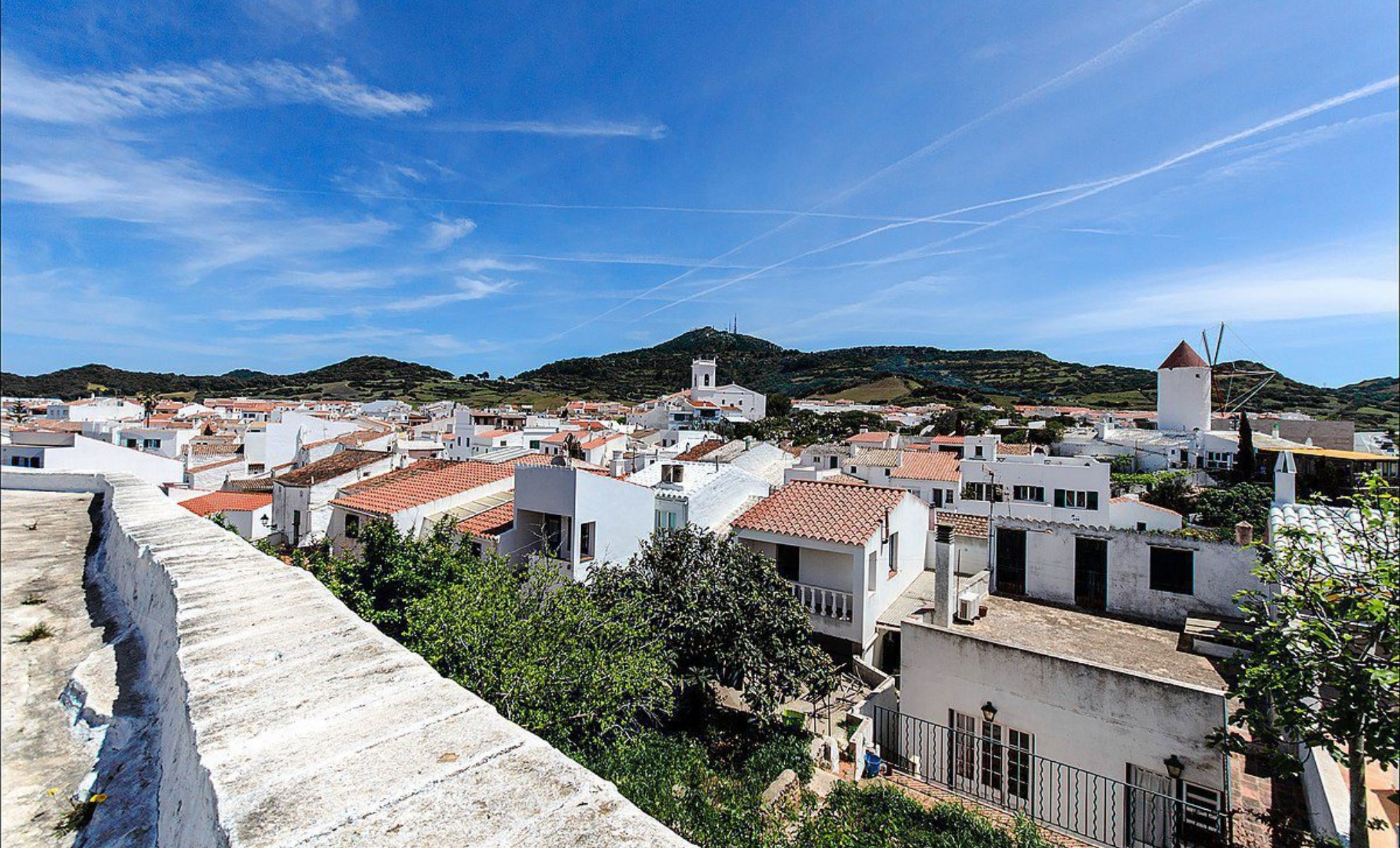 Le village Es Mercadal, Minorque, Espagne