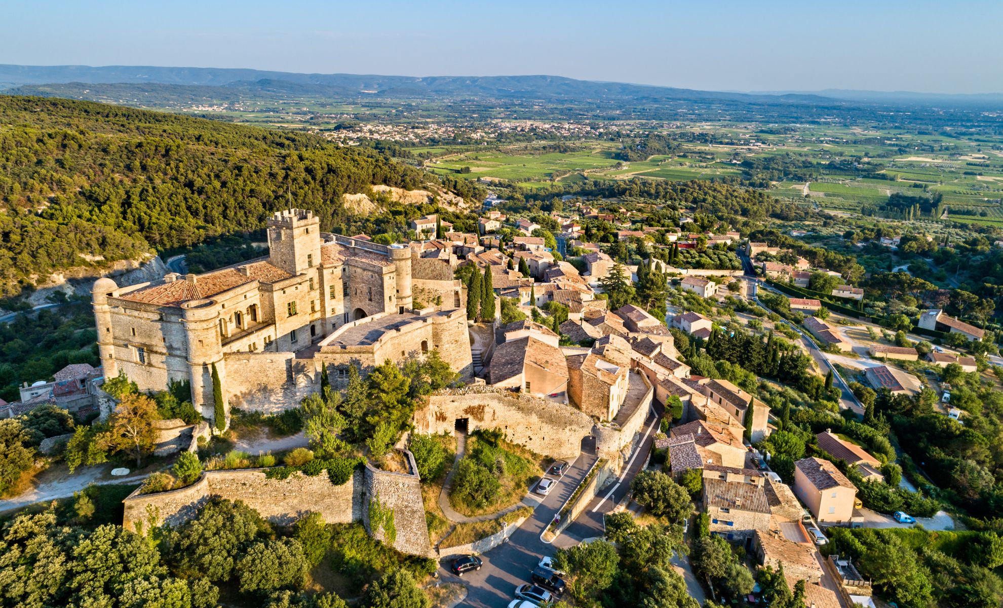 Le village de Barroux, Sud de la France