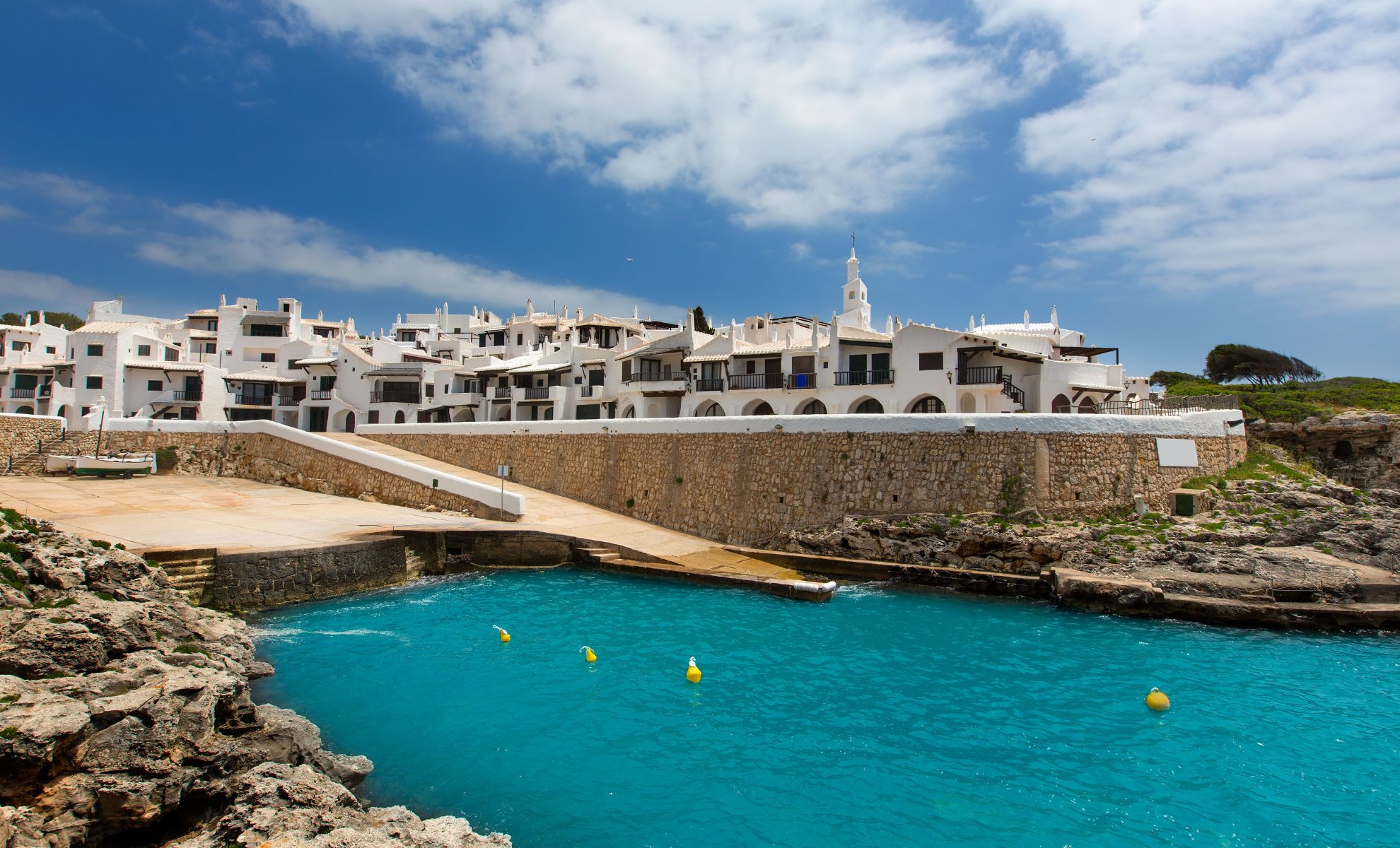 Le village de Binibeca Vell, Minorque, Espagne