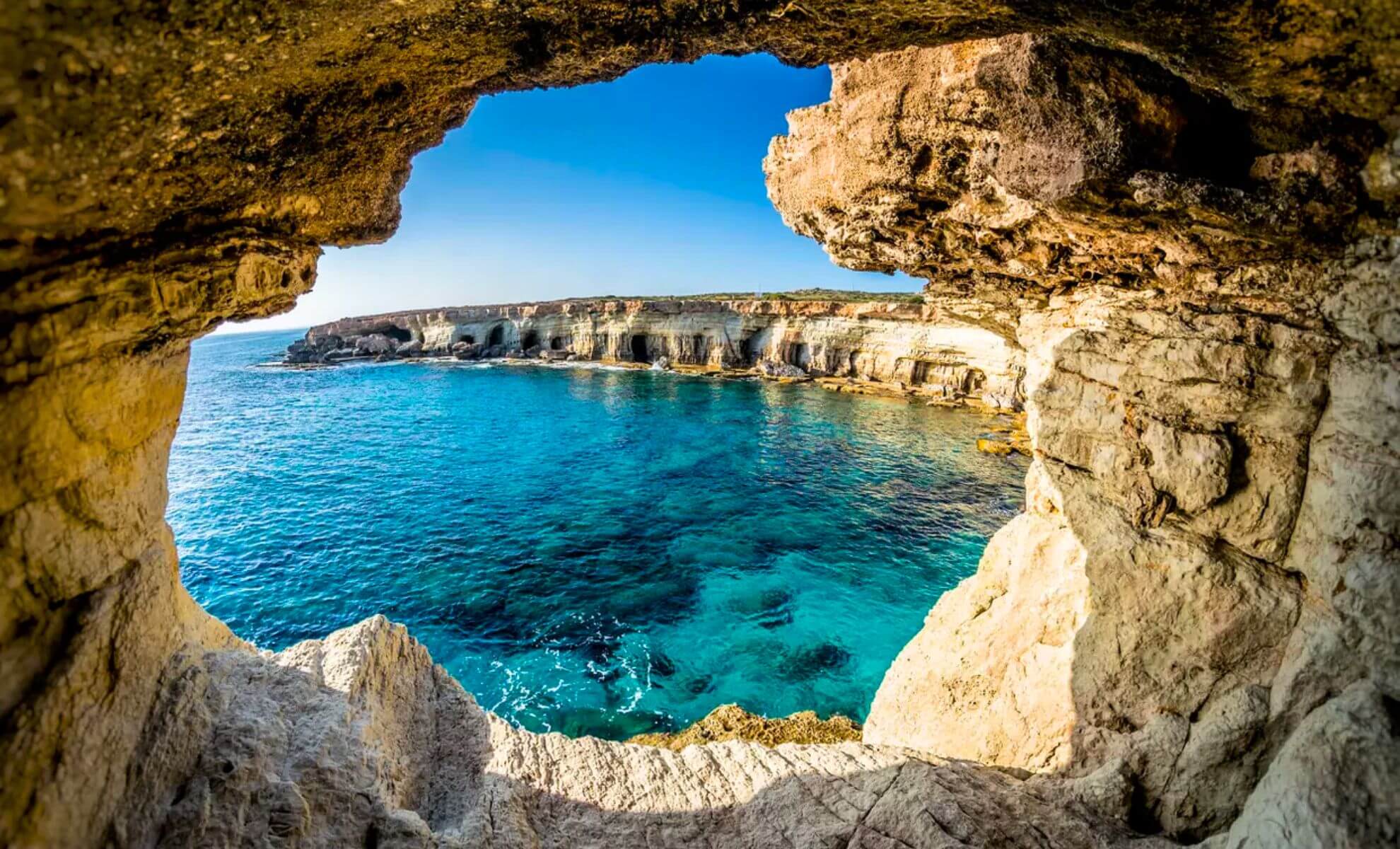 Les grottes marines à Ayia Napa, Chypre