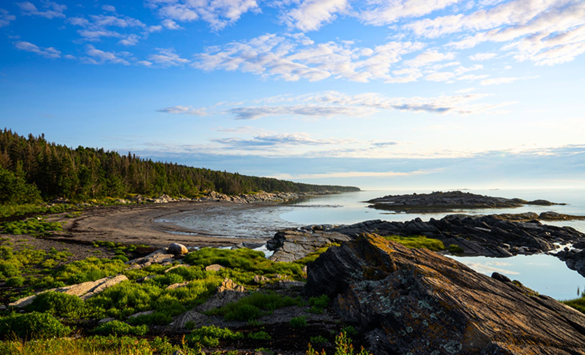 L'île aux Lièvres dans le Bas-Saint-Laurent, Québec, Canada