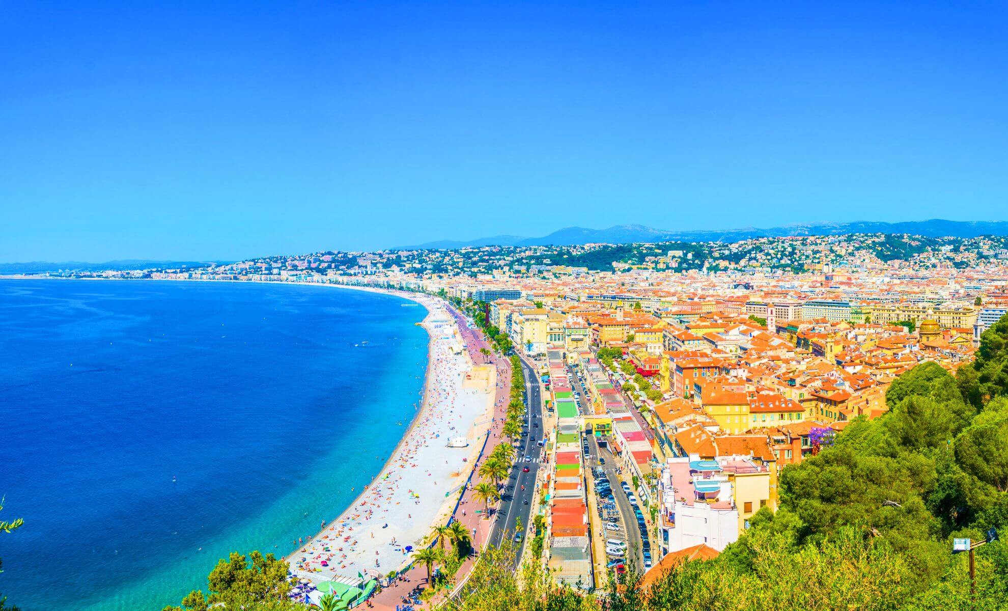 Vue sur la ville de Nice, France
