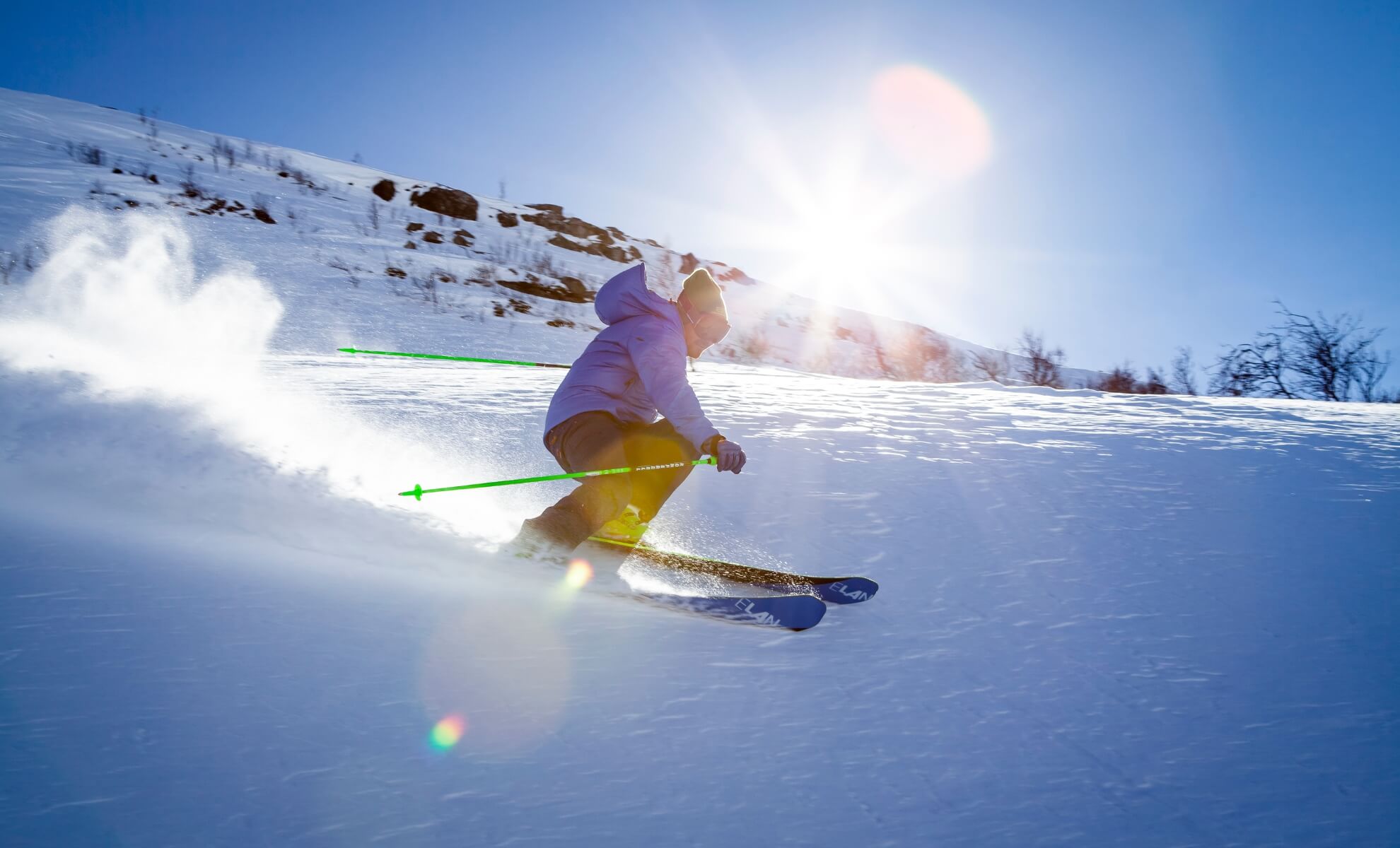 Personne en train de skier