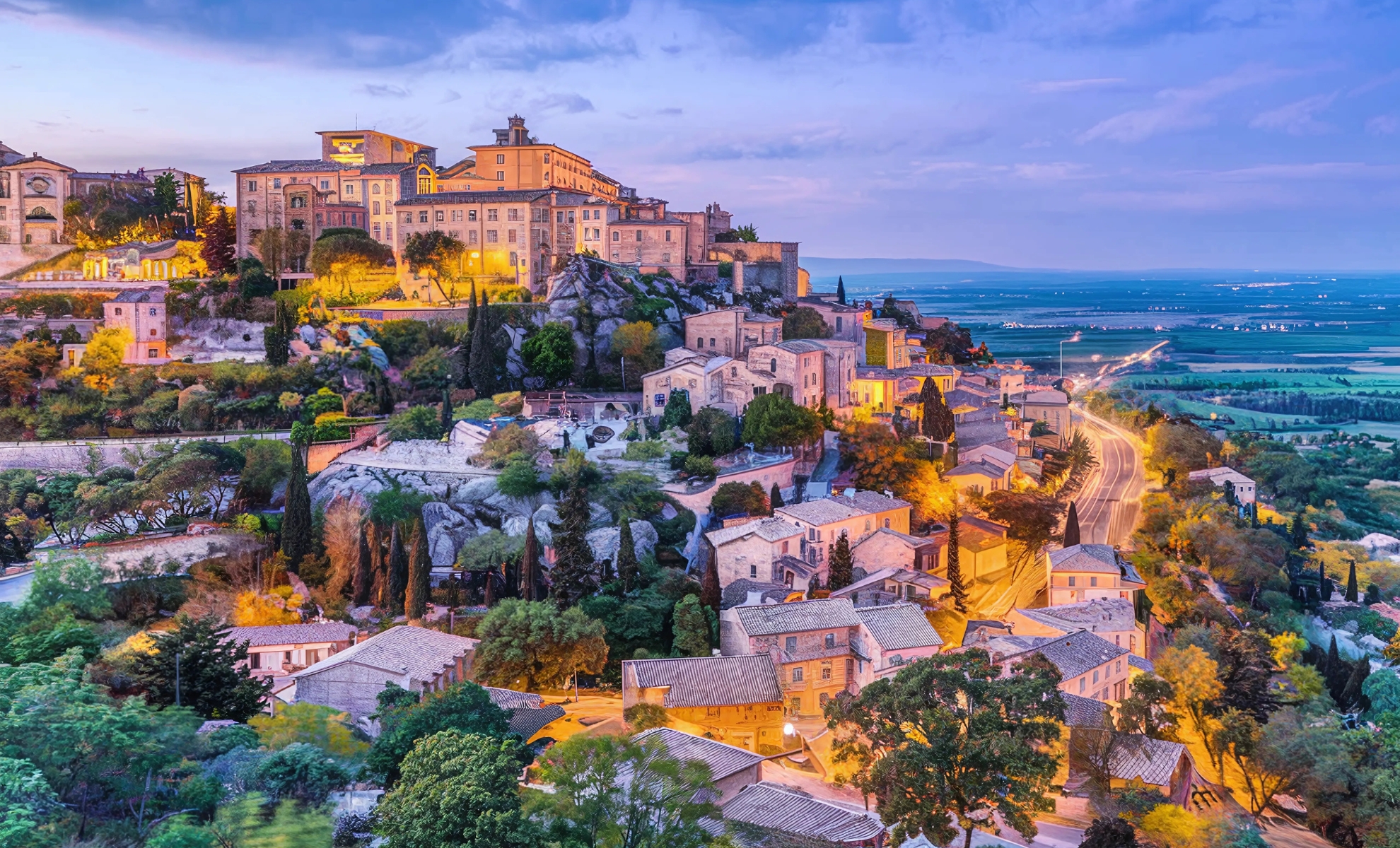 Village de Roussillon dans le Vaucluse