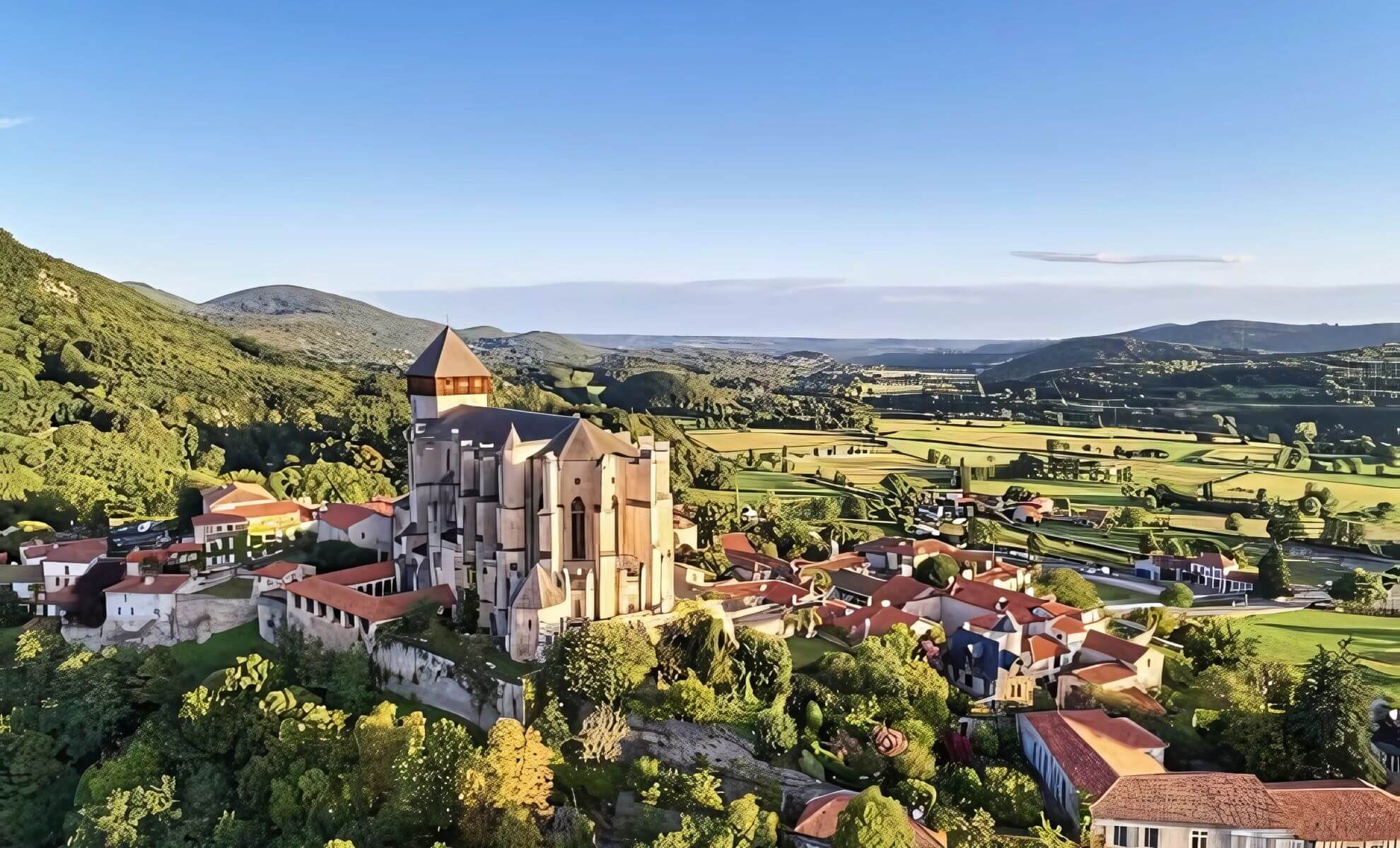 vue d'ensemble du village de Saint-Bertrand-de-Comminges