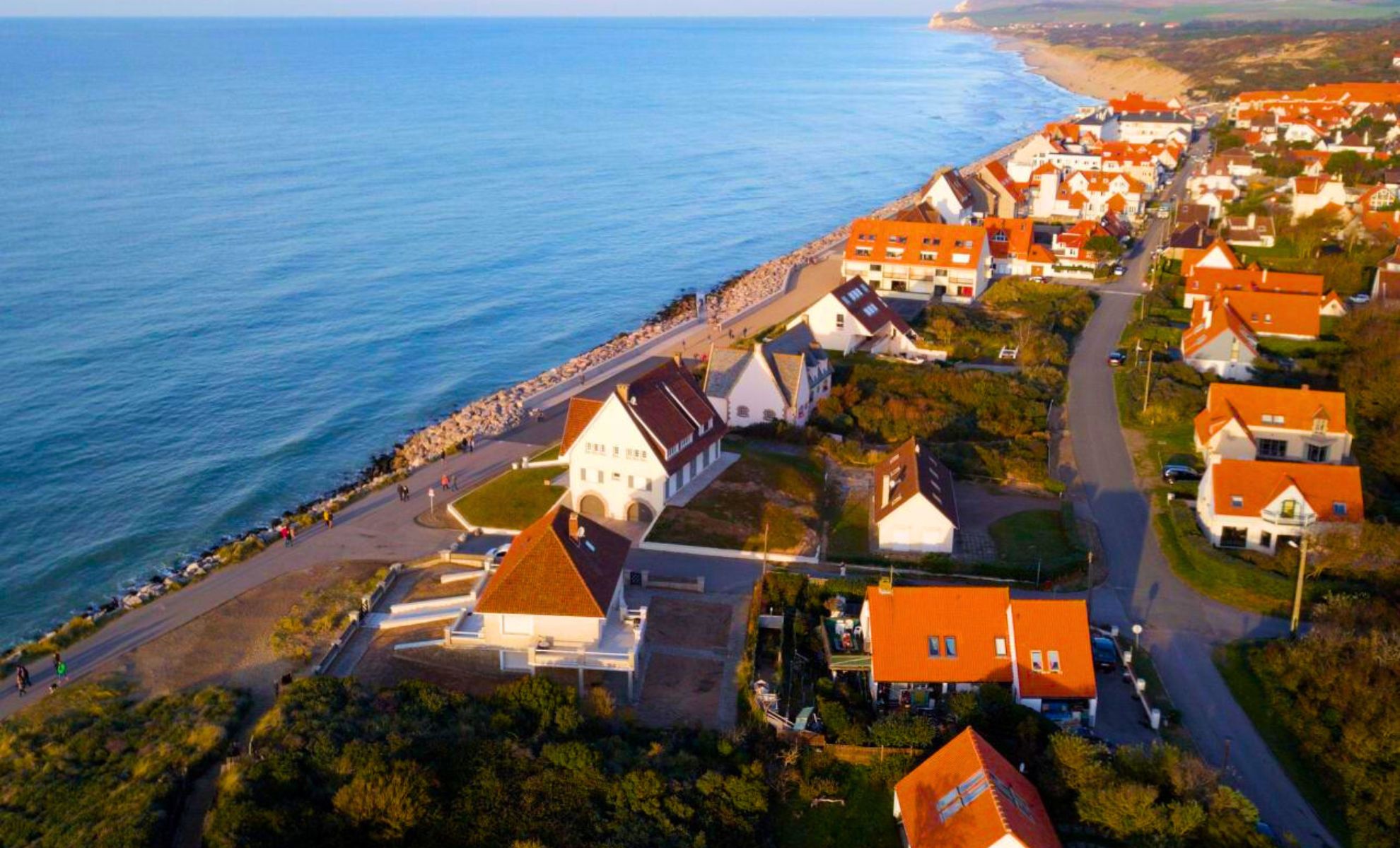Le village de Wissant sur la Côte d'Opale