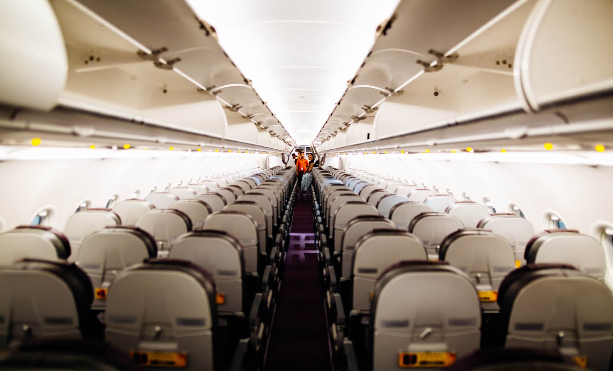 intérieur d'un avion