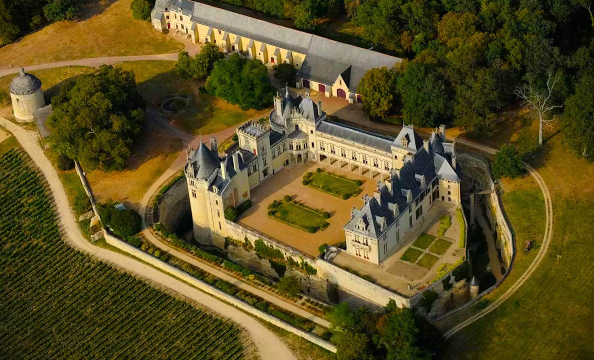 Château de Brézé dans la Loire