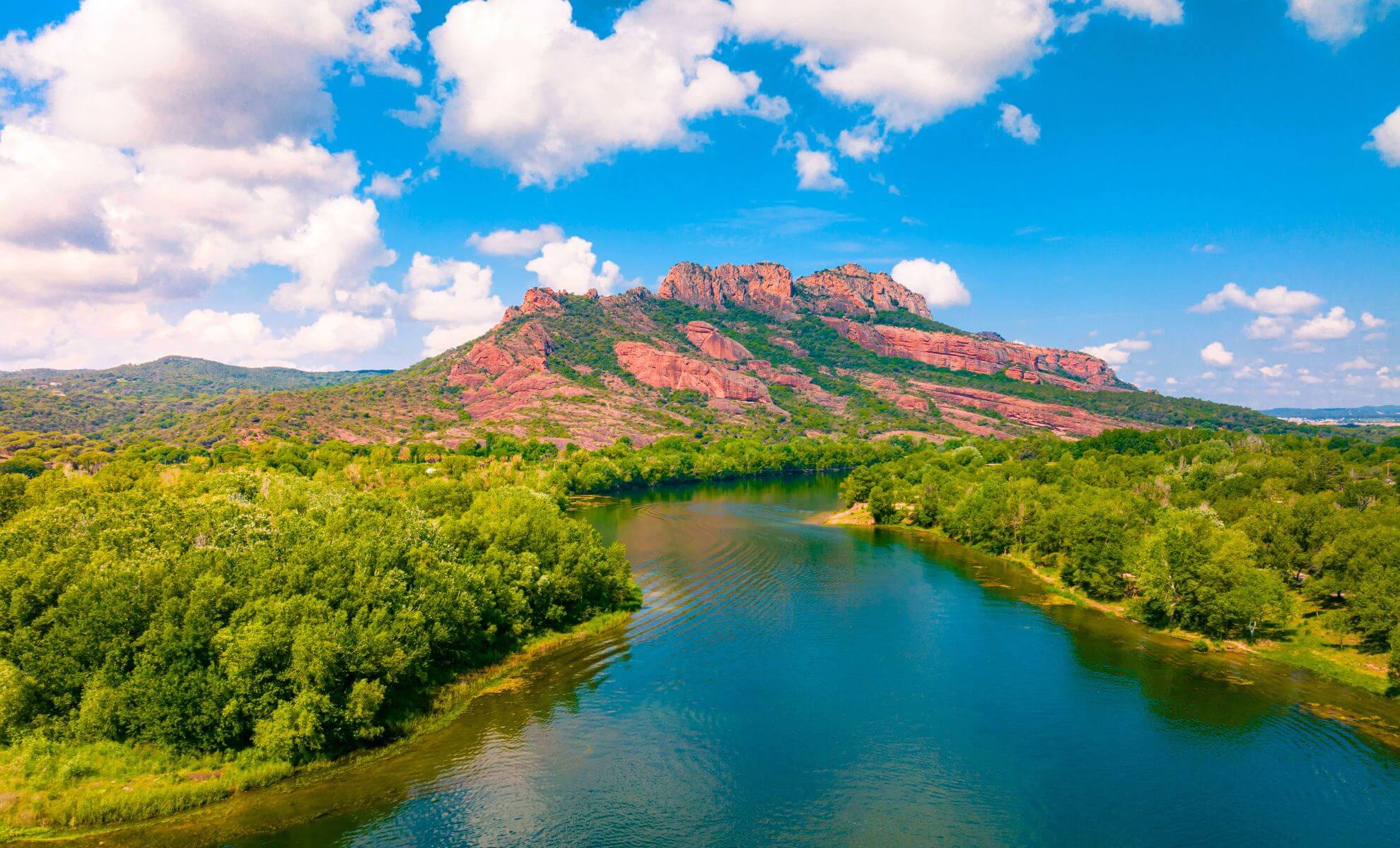 Le fleuve de l'Argens dans le Var