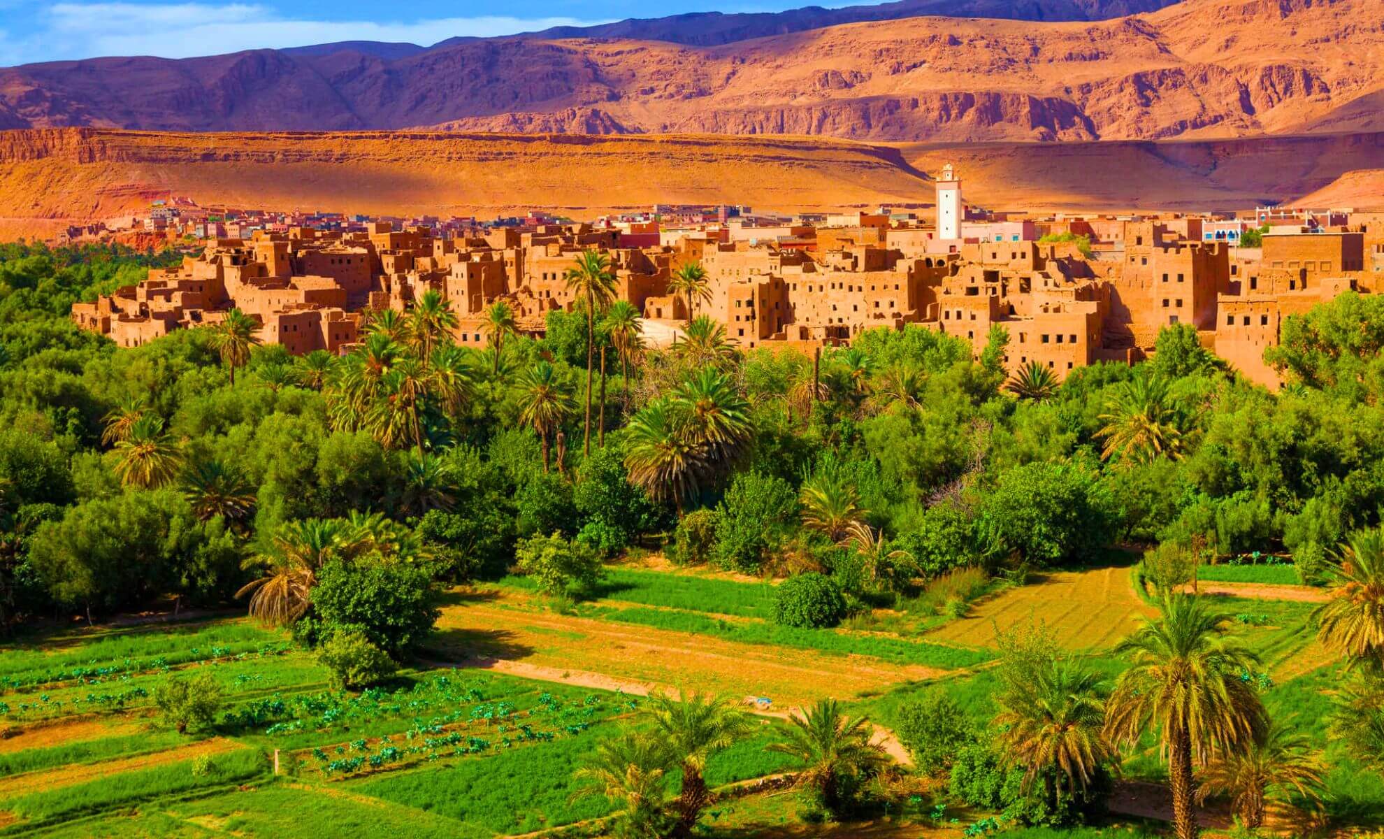 Un paysage naturel au Maroc